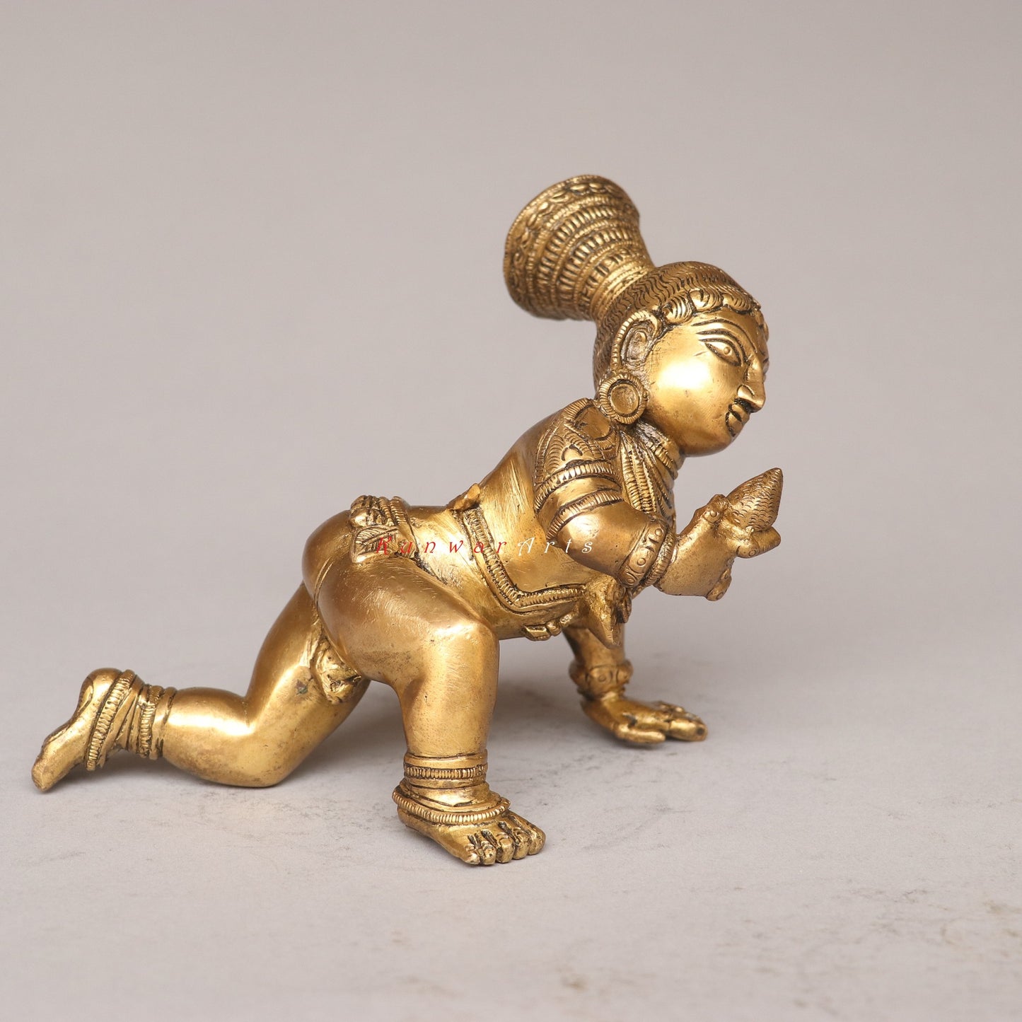 Brass Laddu Gopala Idol