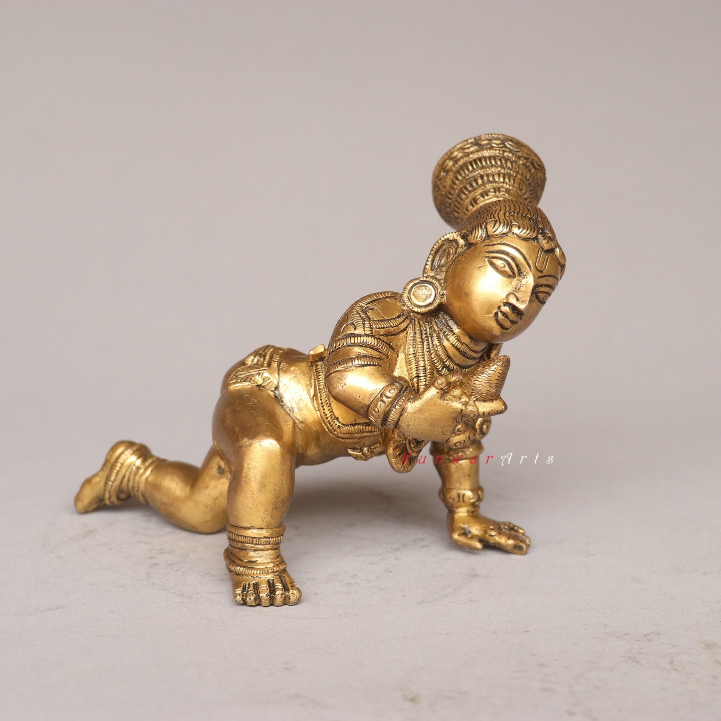 Brass Laddu Gopala Idol