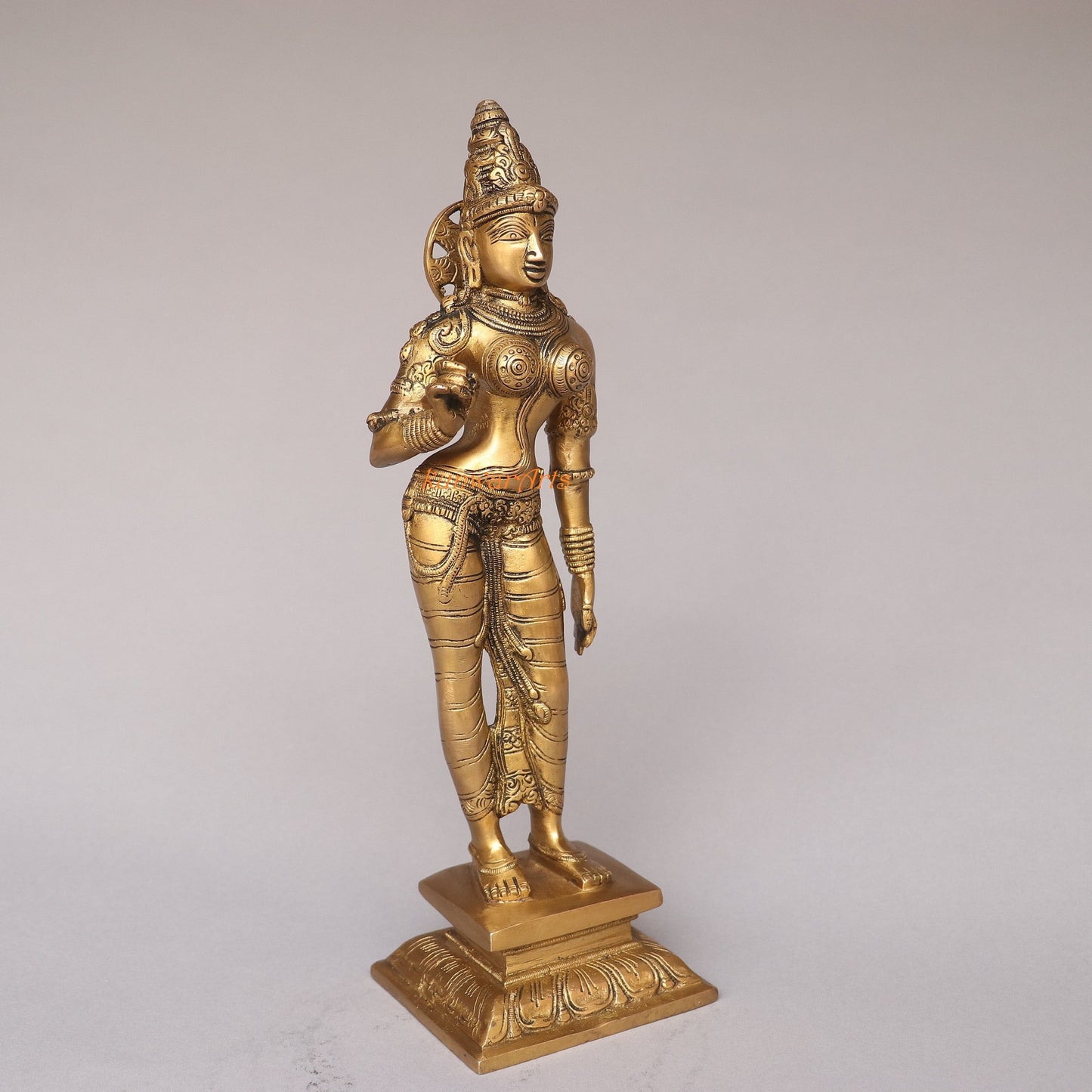 Brass Goddess Parvati Idol