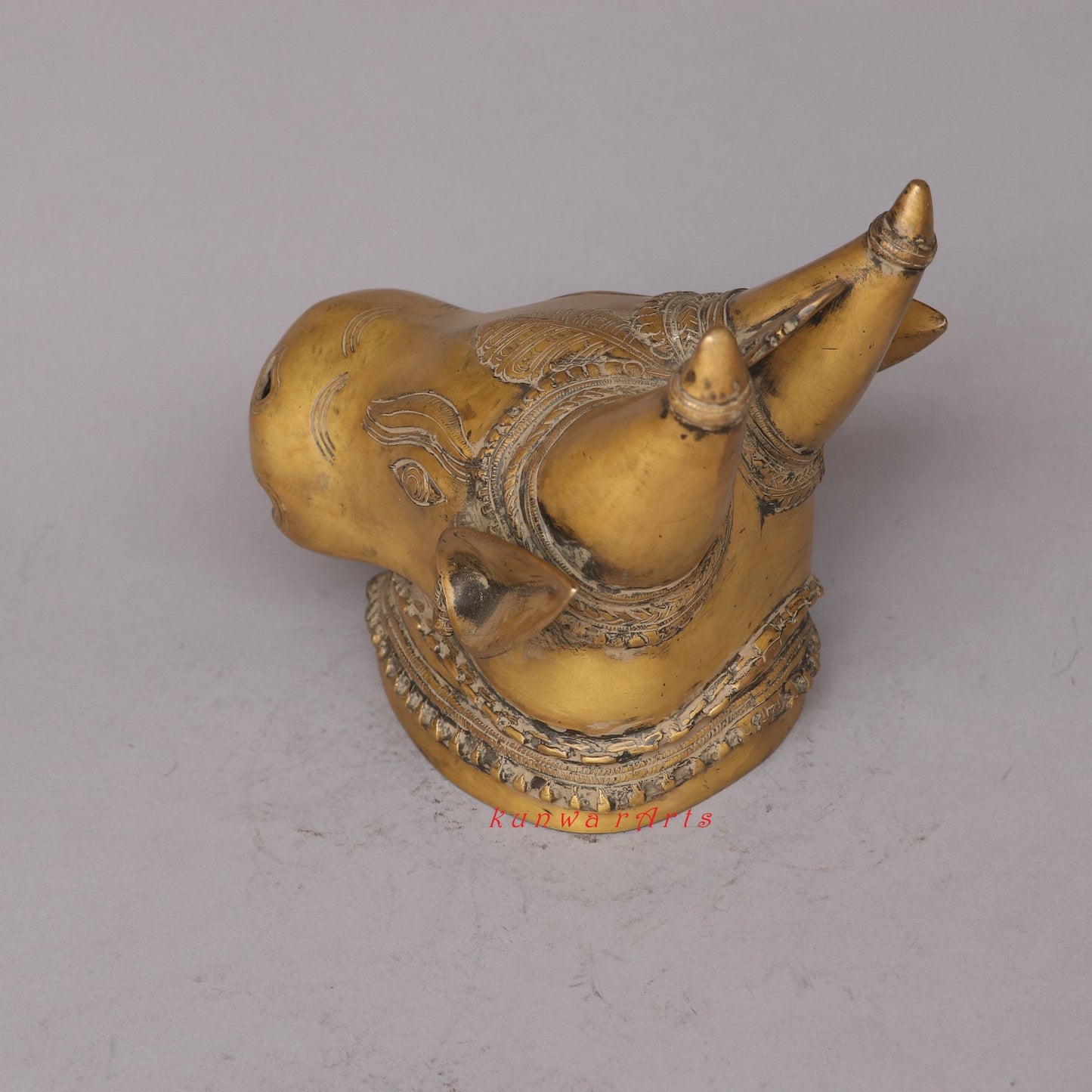 Décor Brass Bull Mask Wall Hanging Accent