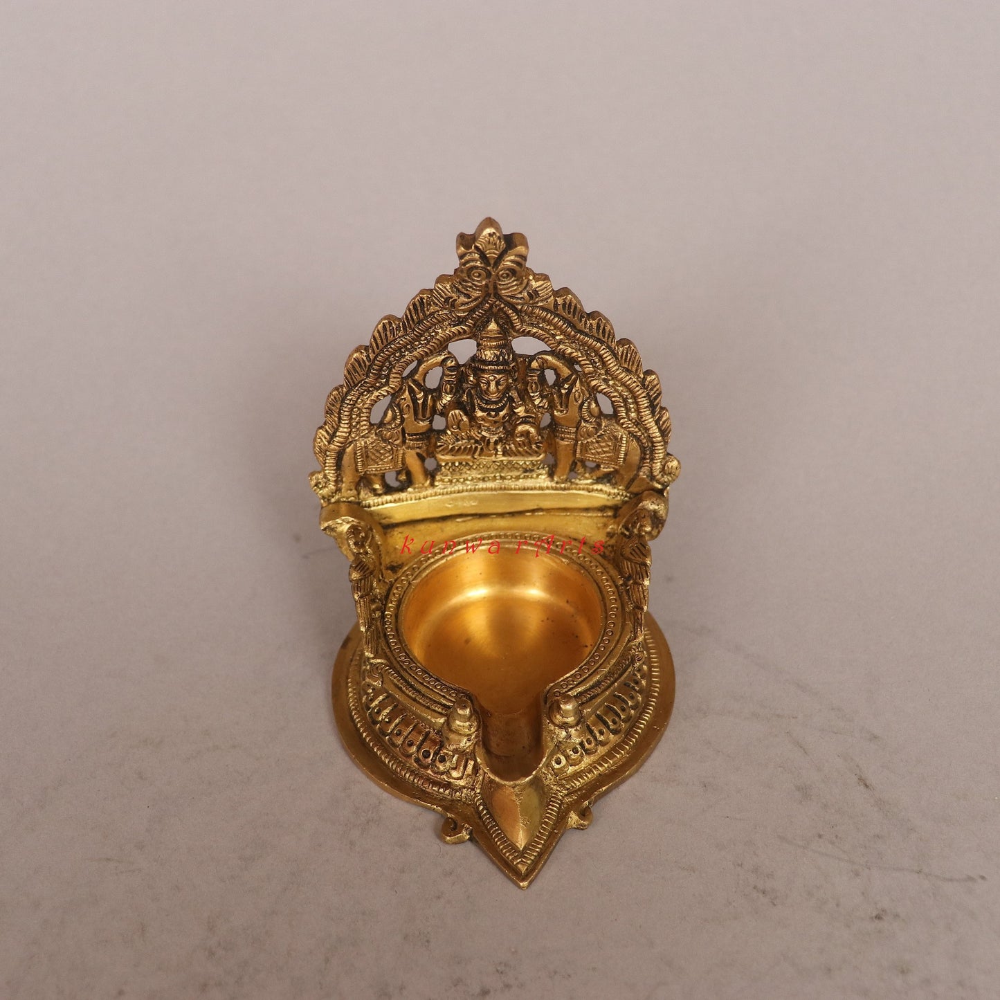 Lakshmi Oil Lamp Brass Décor Diya Figurine
