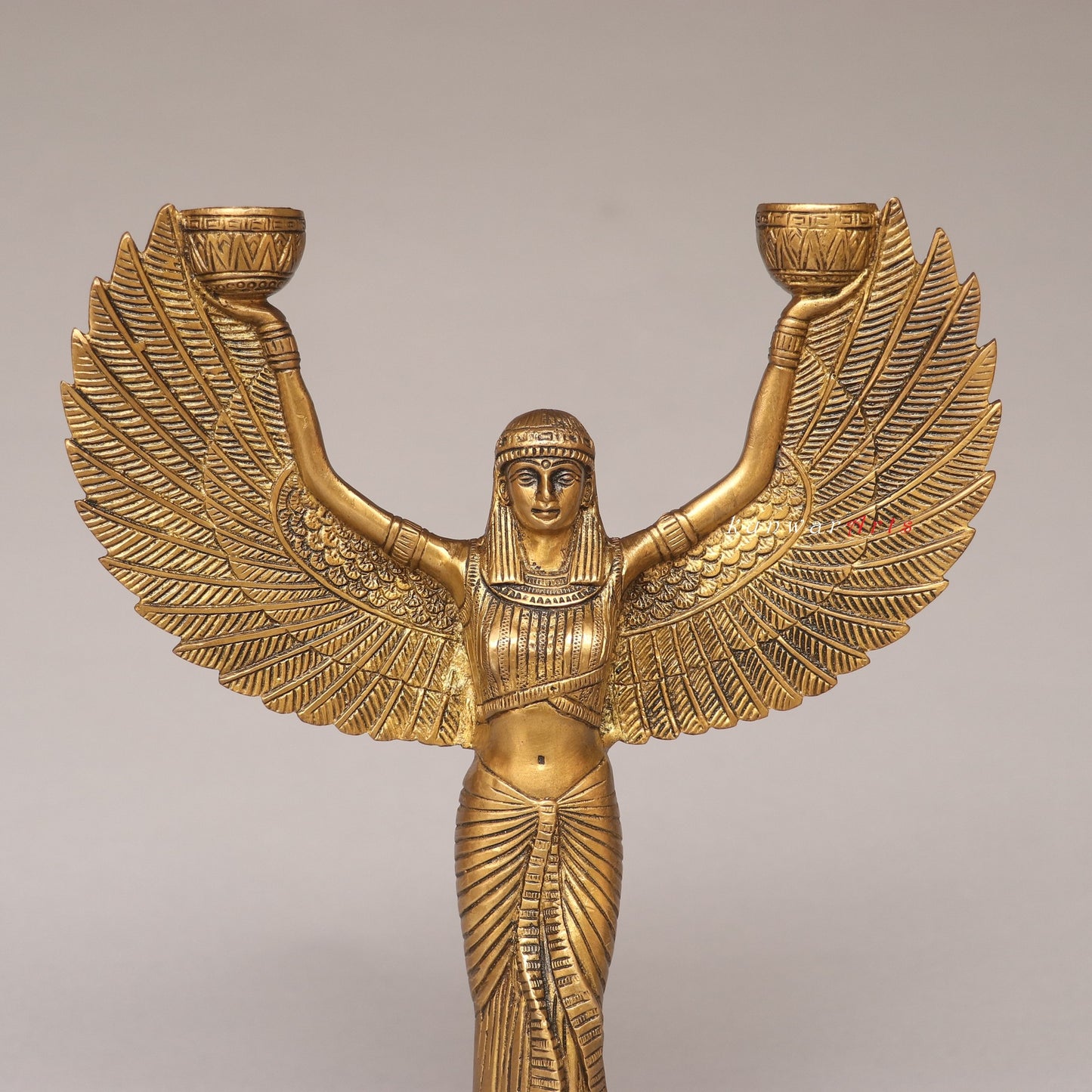 Brass Egyptian Candle Stand