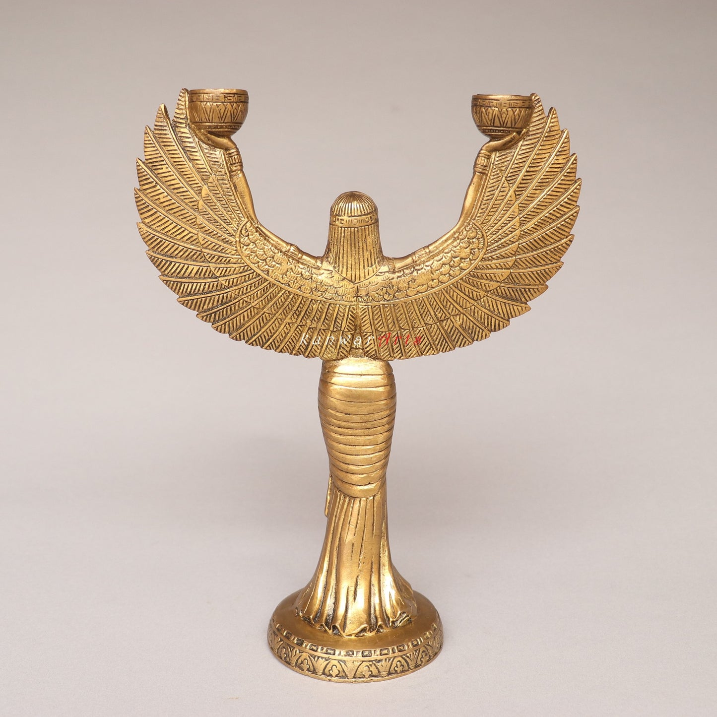 Brass Egyptian Candle Stand