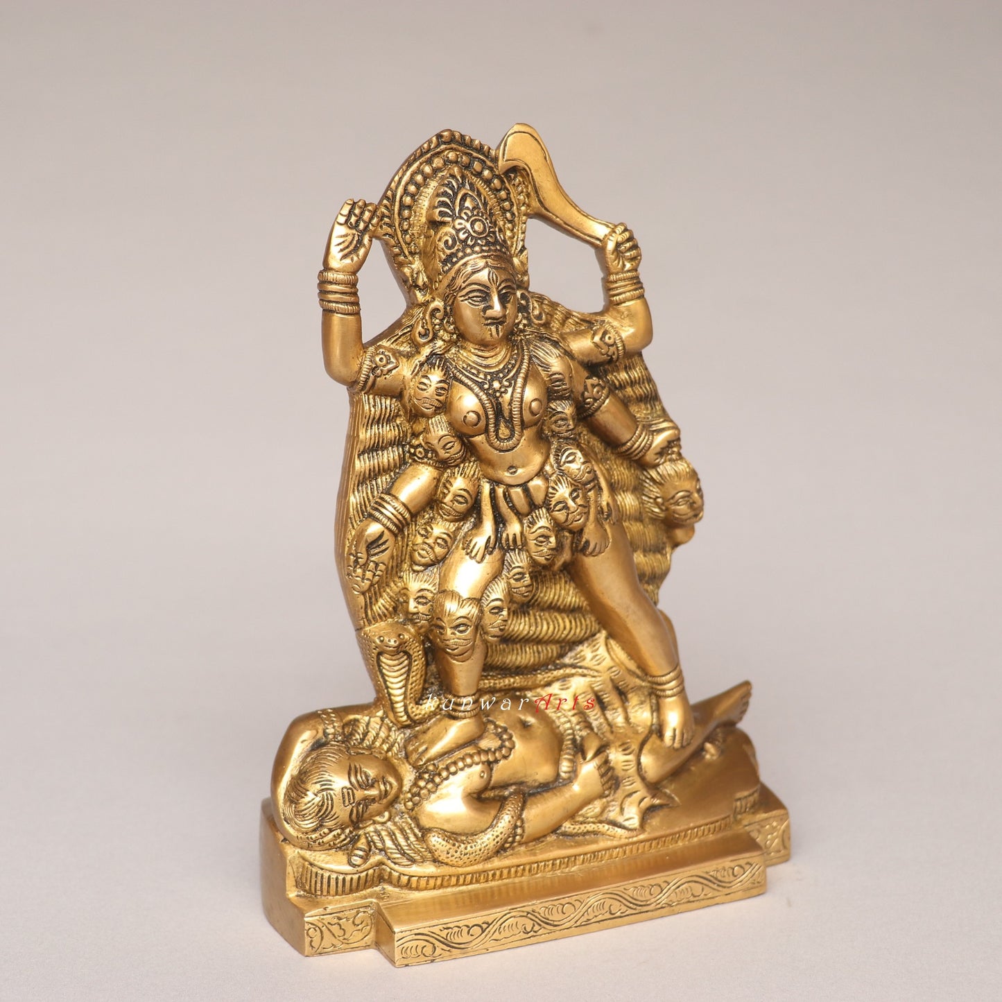 Brass Goddess Kali Idol