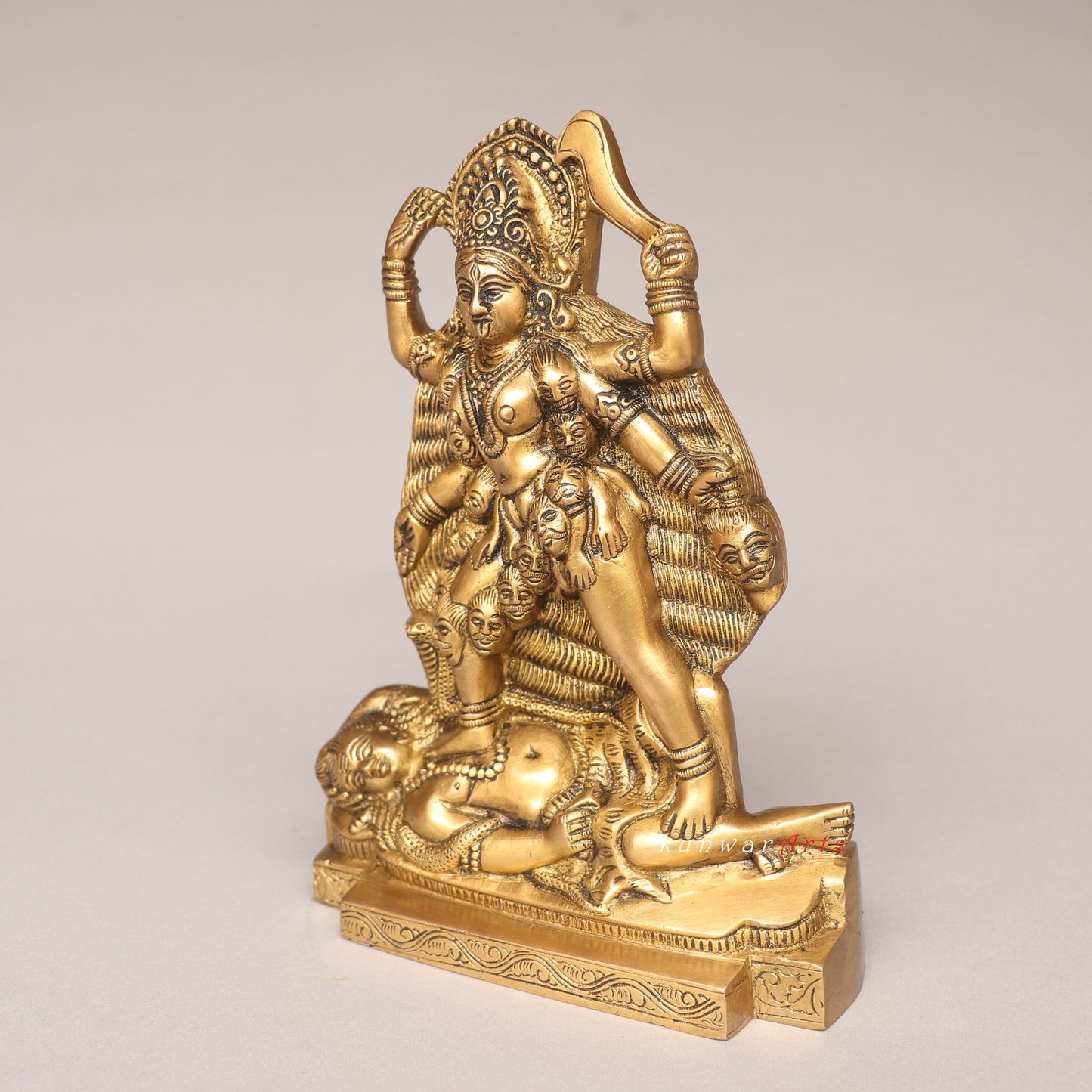 Brass Goddess Kali Idol