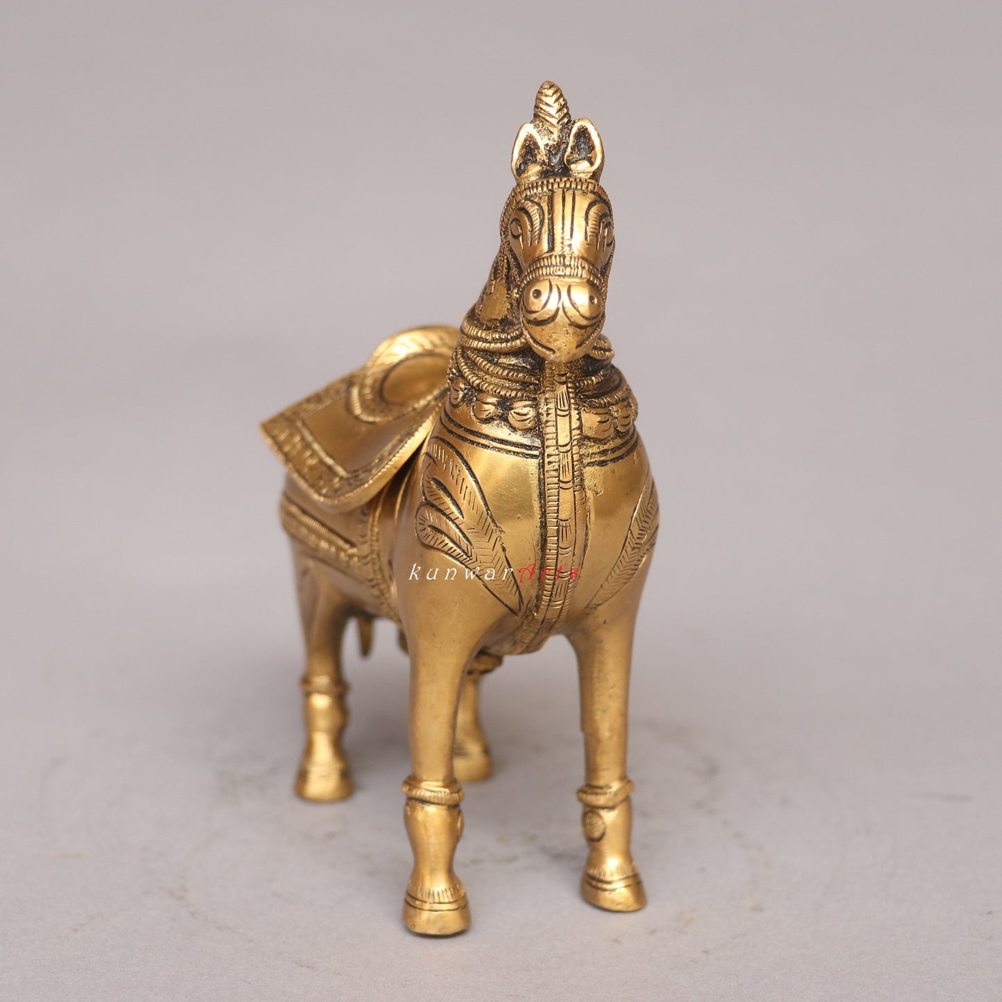 Brass Decorative Horse Cash Box Home Décor