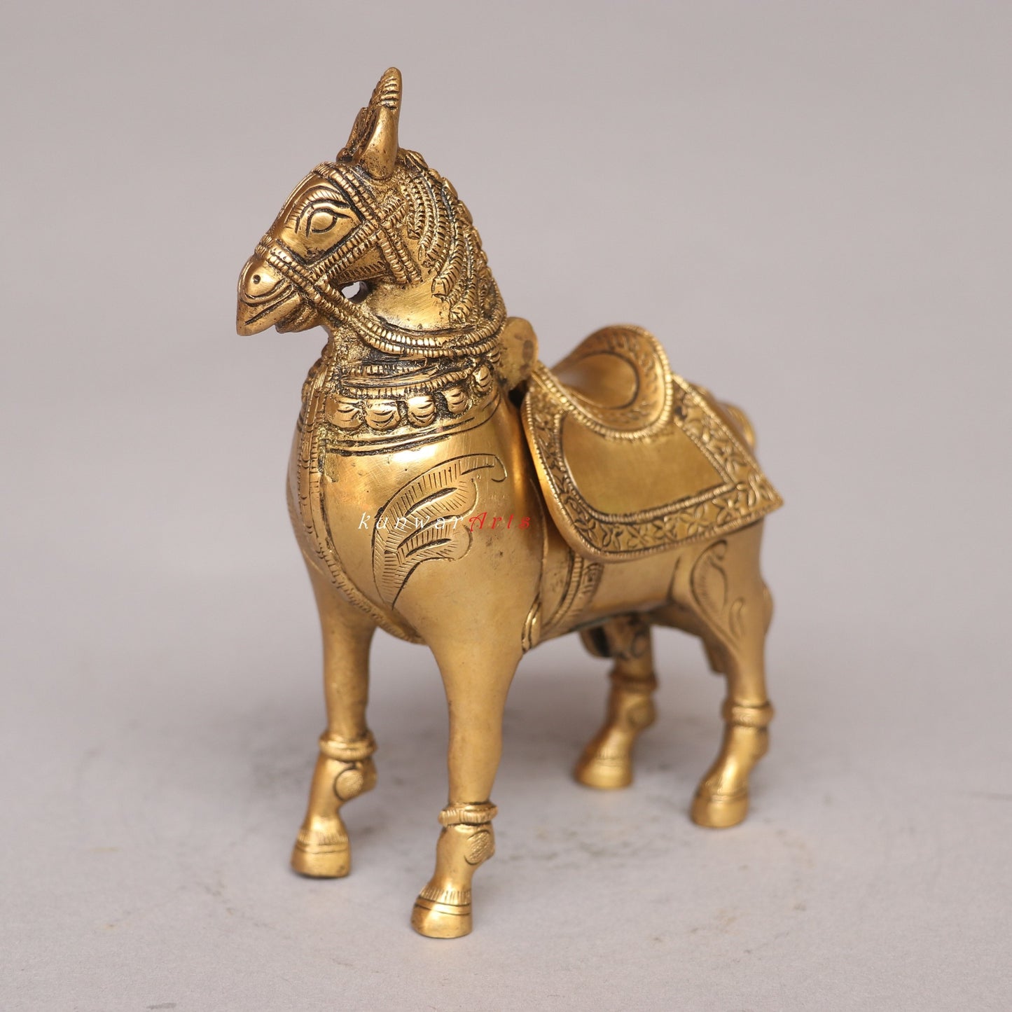 Brass Decorative Horse Cash Box Home Décor