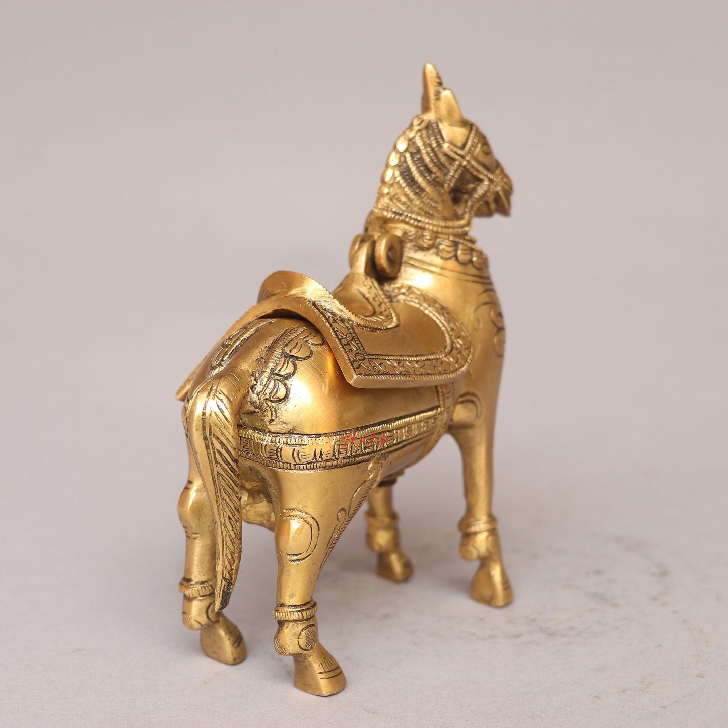 Brass Decorative Horse Cash Box Home Décor