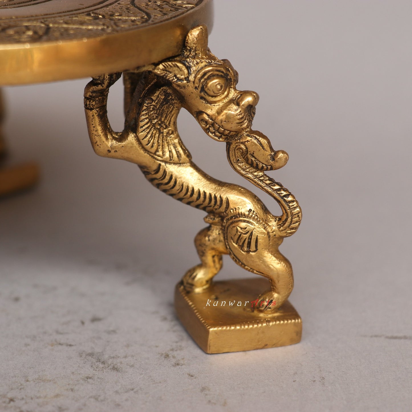 Brass Decorative Carving Chowki Stand