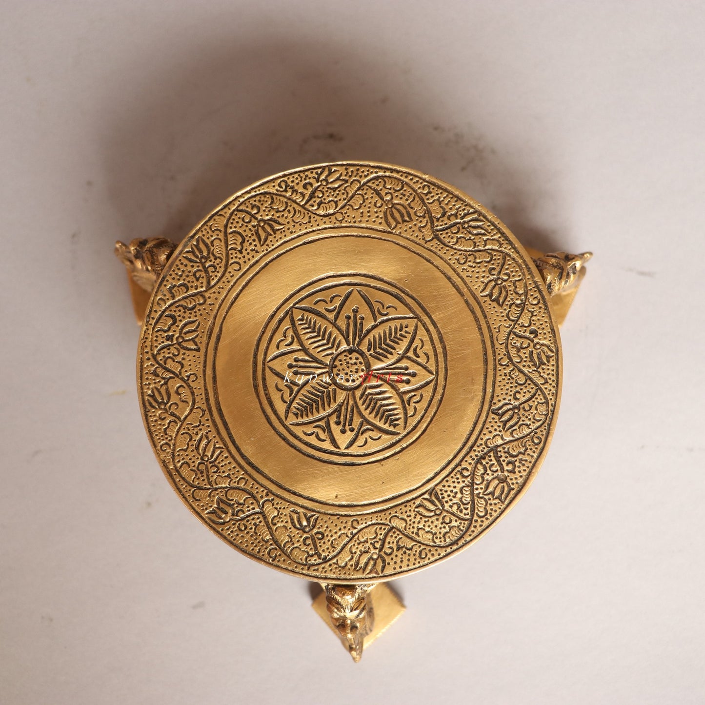 Brass Decorative Carving Chowki Stand