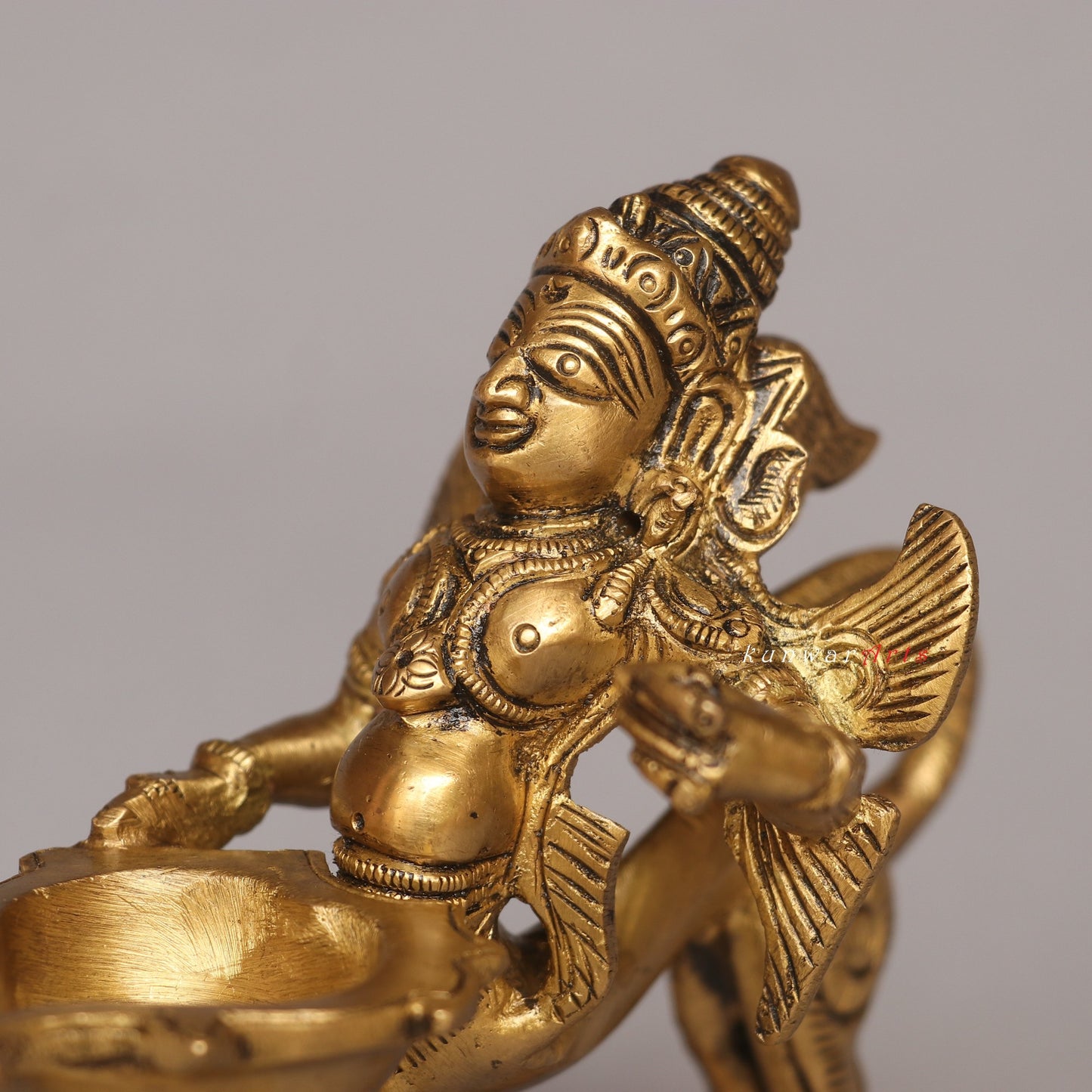 Brass Garuda Oil Lamp Tradition of Lighting