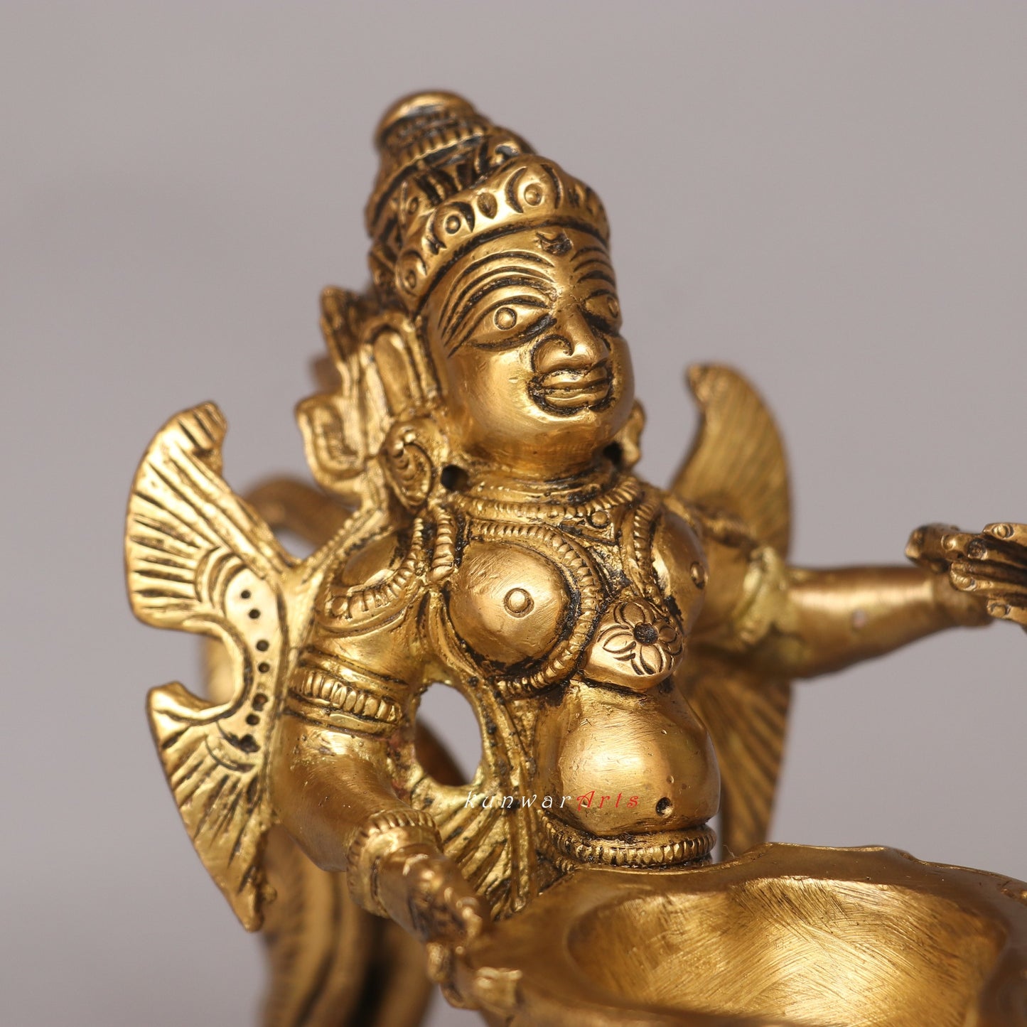 Brass Garuda Oil Lamp Tradition of Lighting