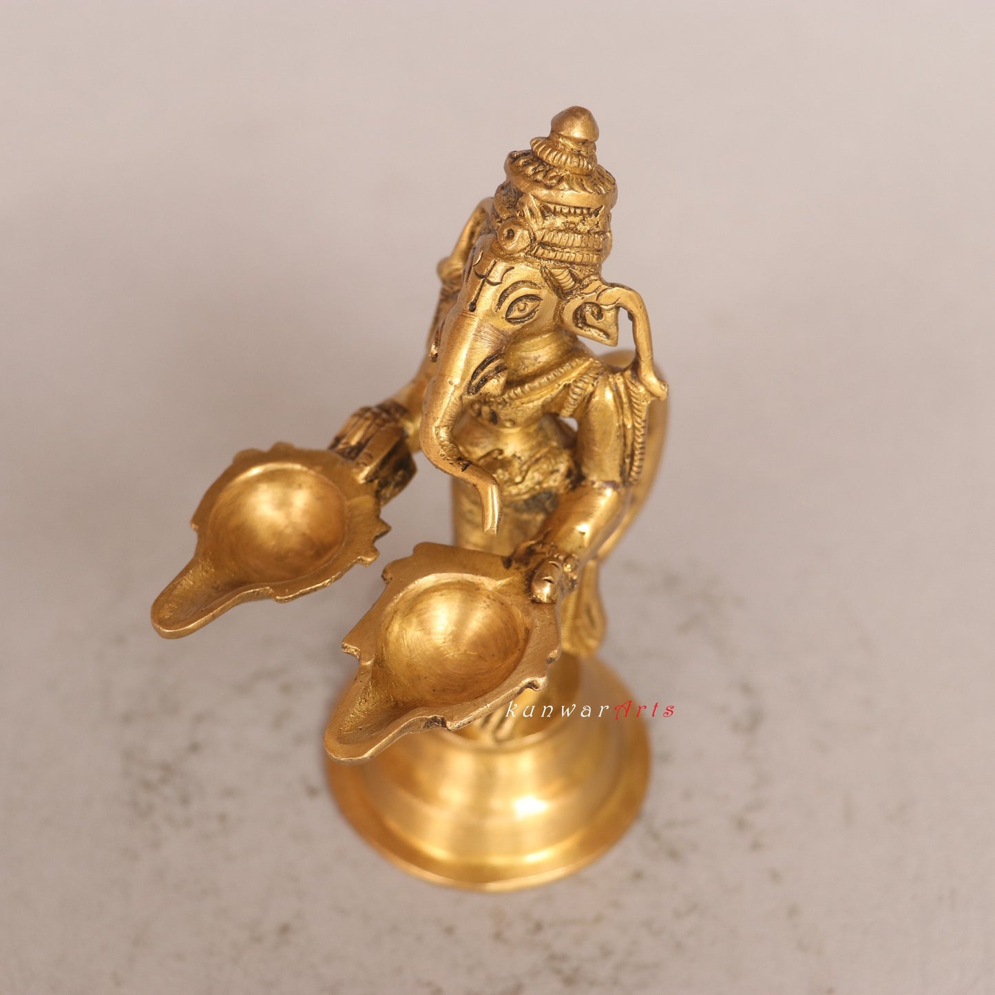 Brass Ganesha Oil Lamp Tradition of Lighting