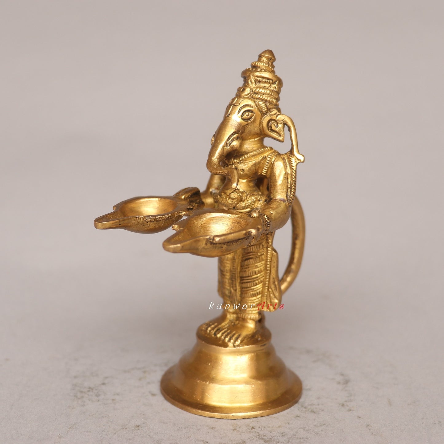 Brass Ganesha Oil Lamp Tradition of Lighting