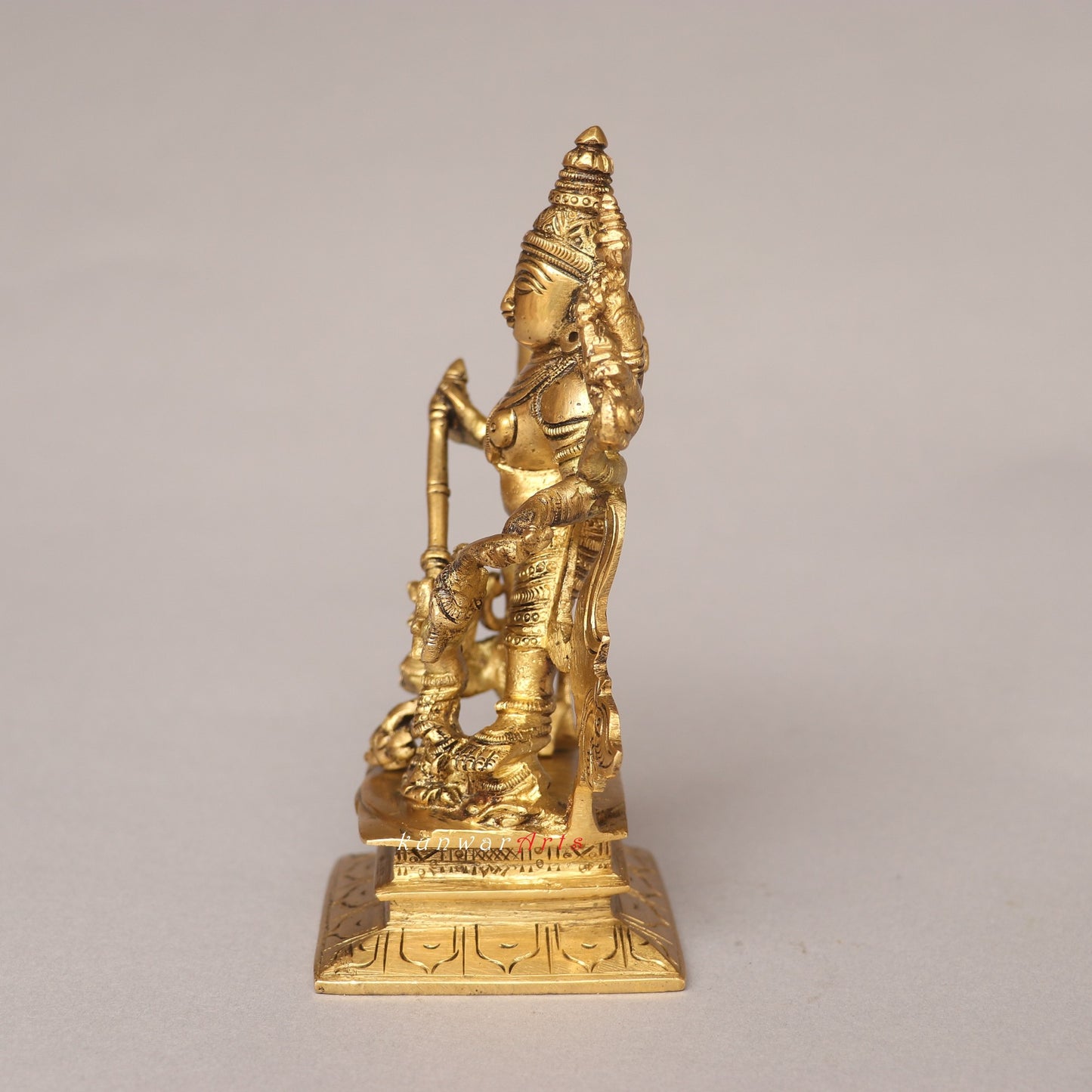 Brass Goddess Durga Idol