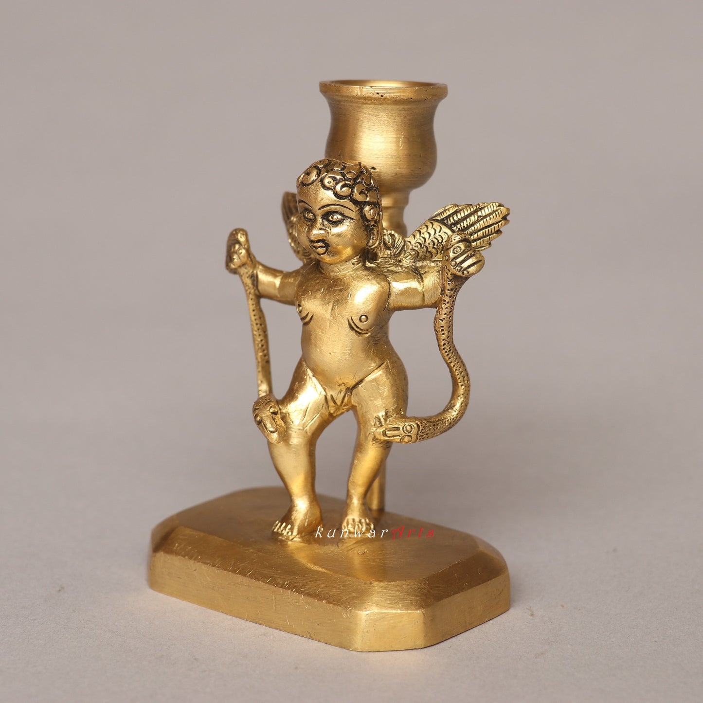 Brass Flying Angel Tealight Candle Holder