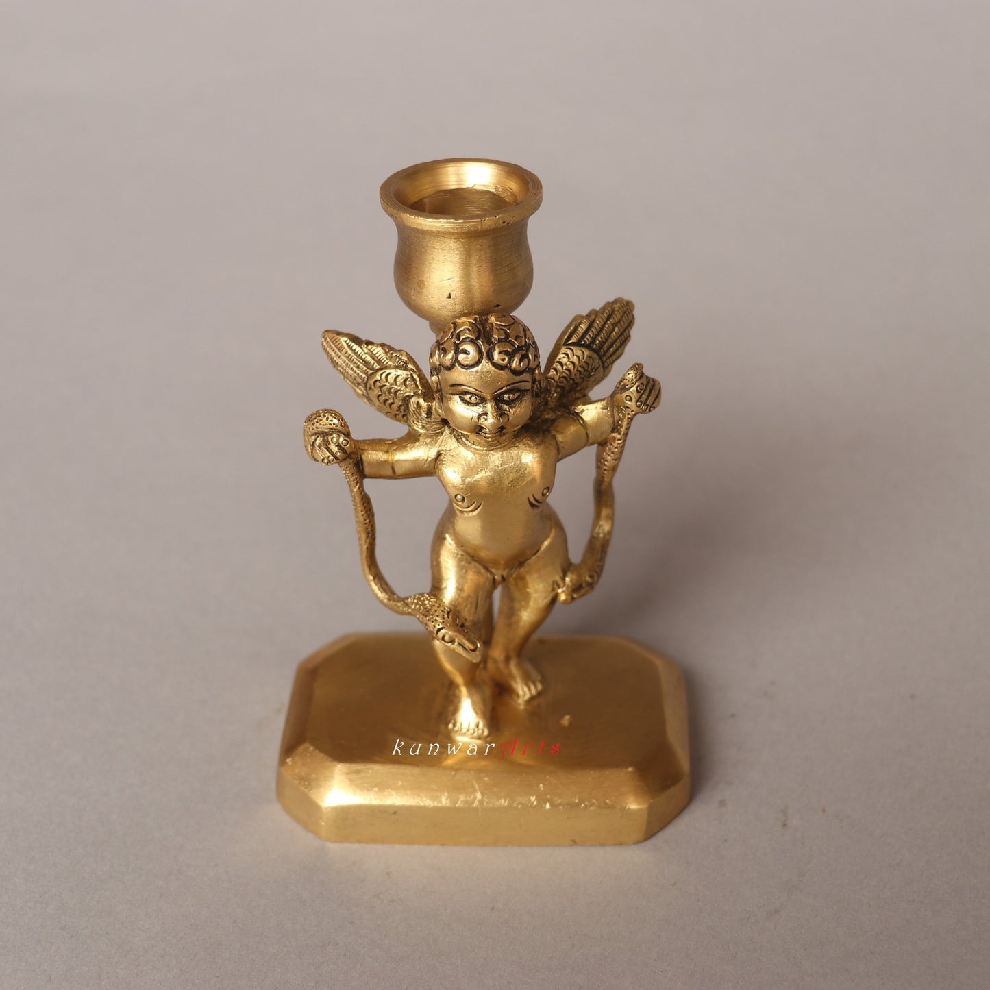 Brass Flying Angel Tealight Candle Holder