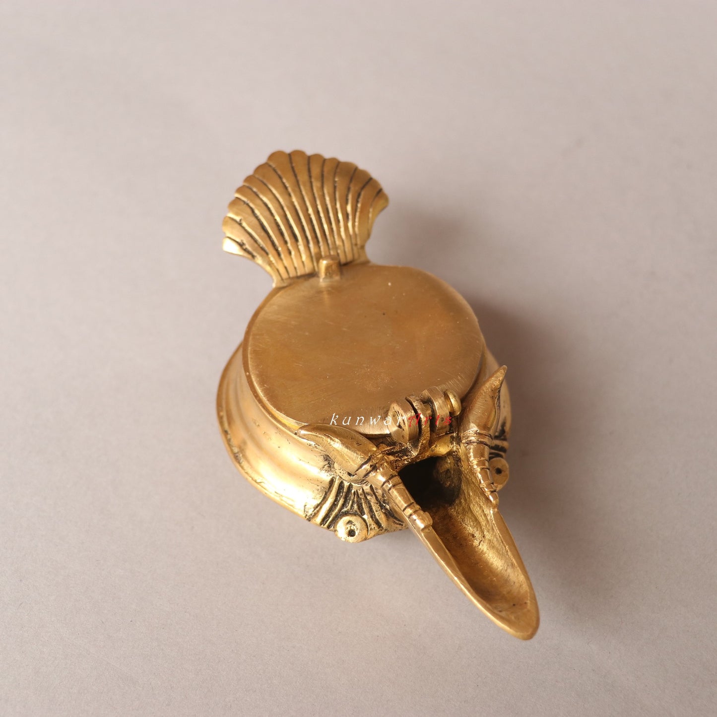 Brass Conch Oil Lamp Decorative Figurine