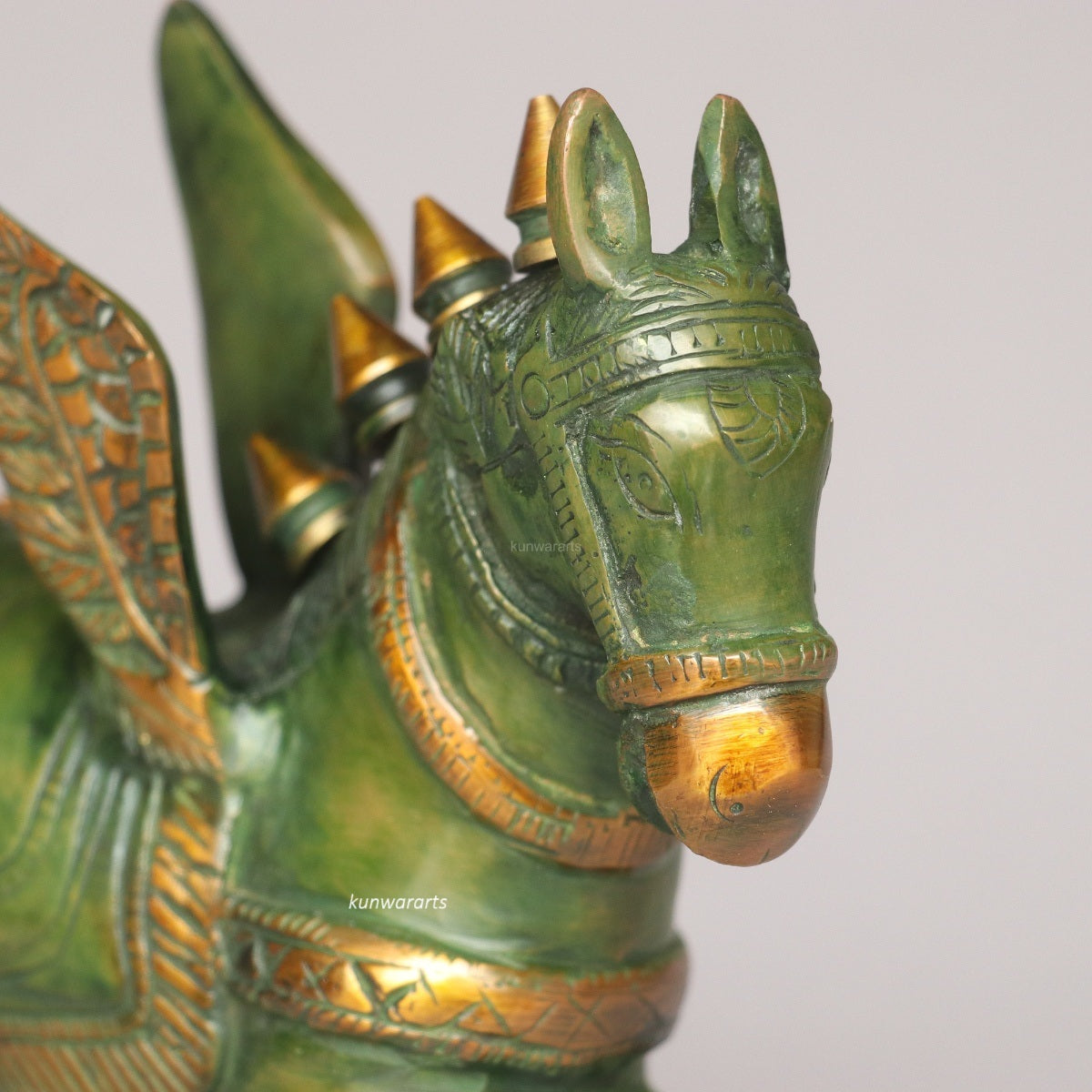 Brass Decorative Horse Sculpture