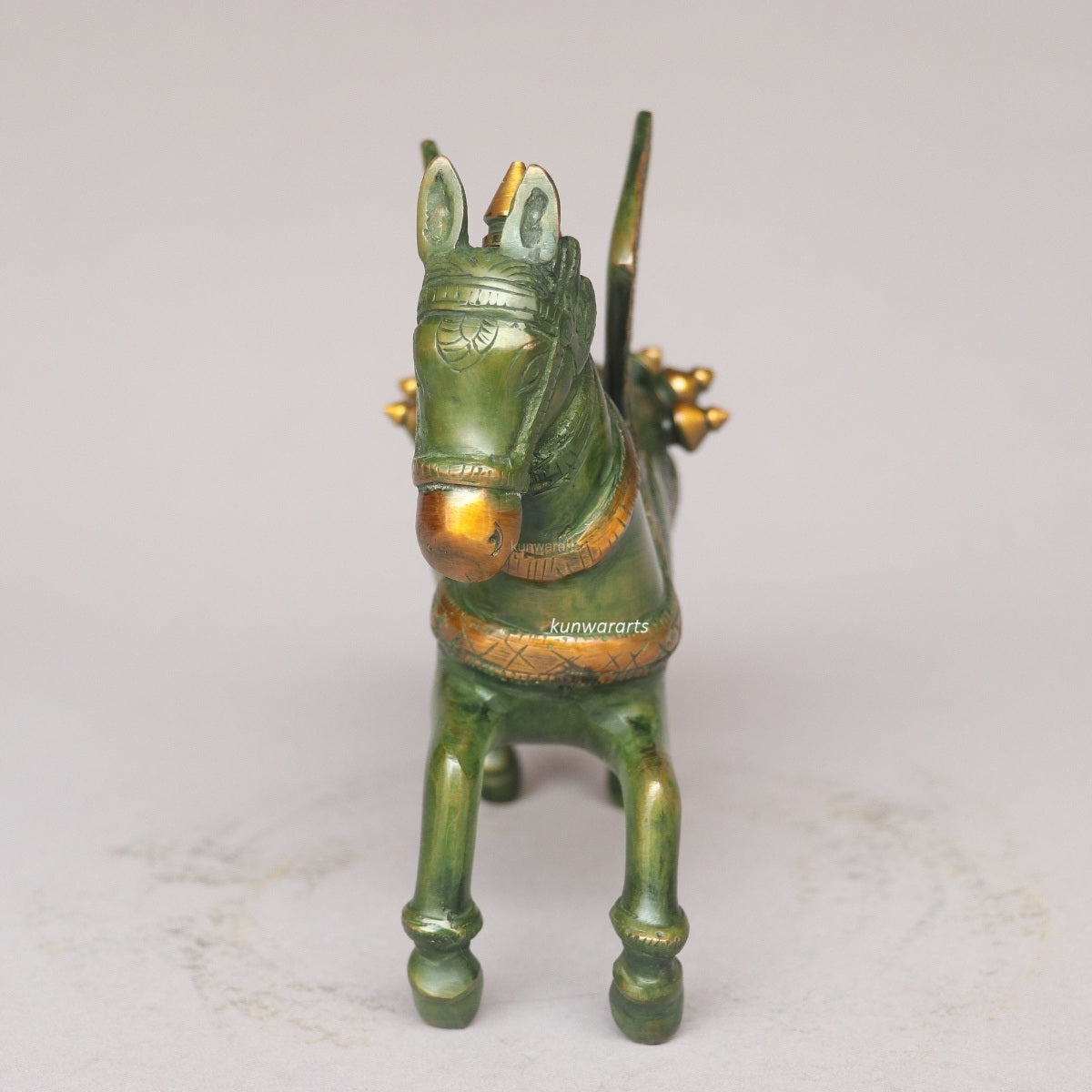 Brass Decorative Horse Sculpture