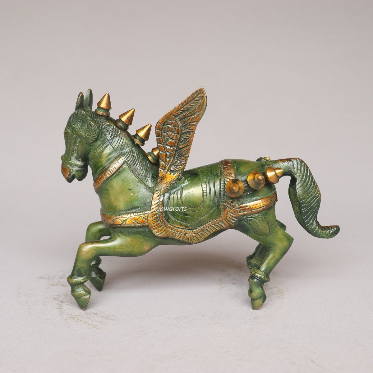 Brass Decorative Horse Sculpture