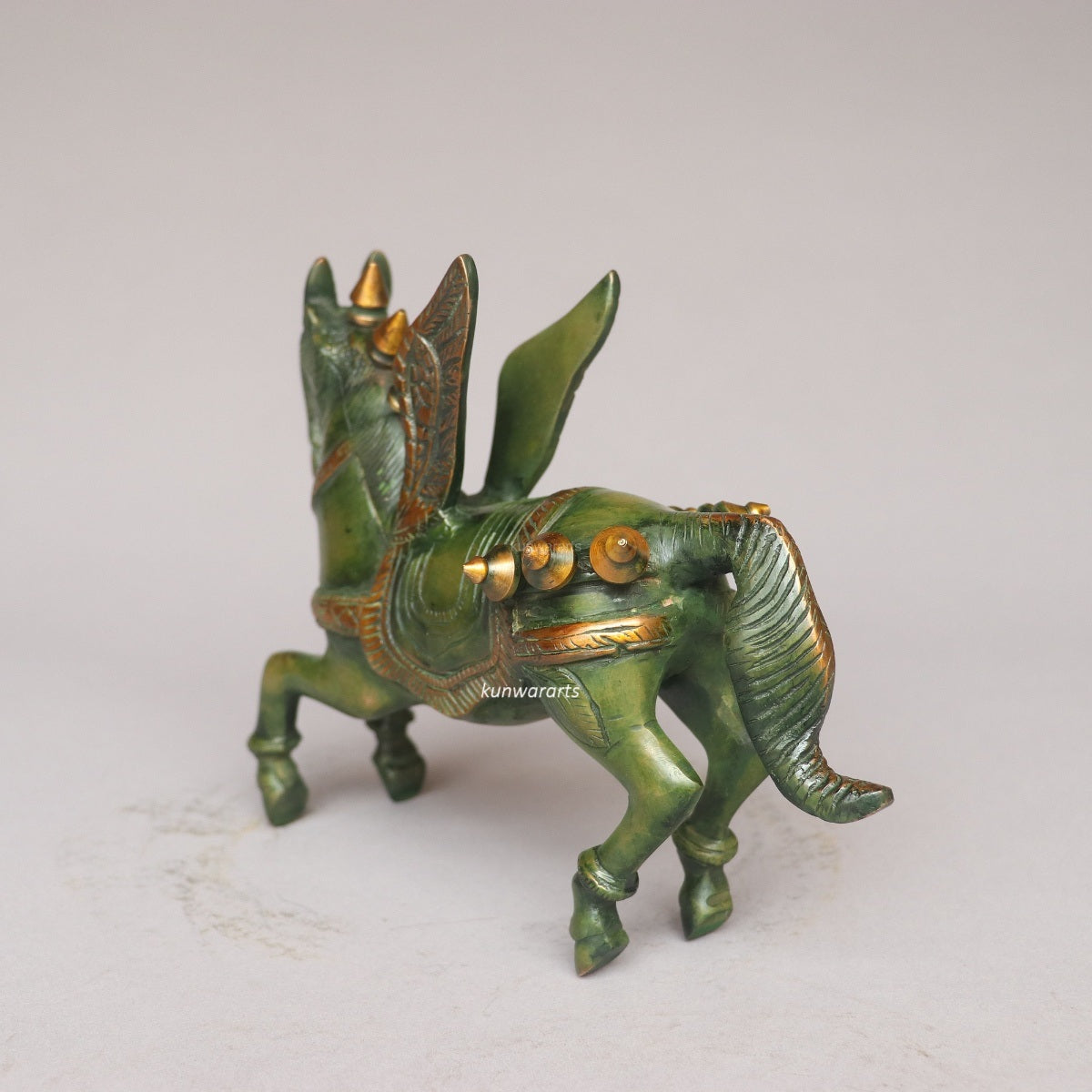 Brass Decorative Horse Sculpture
