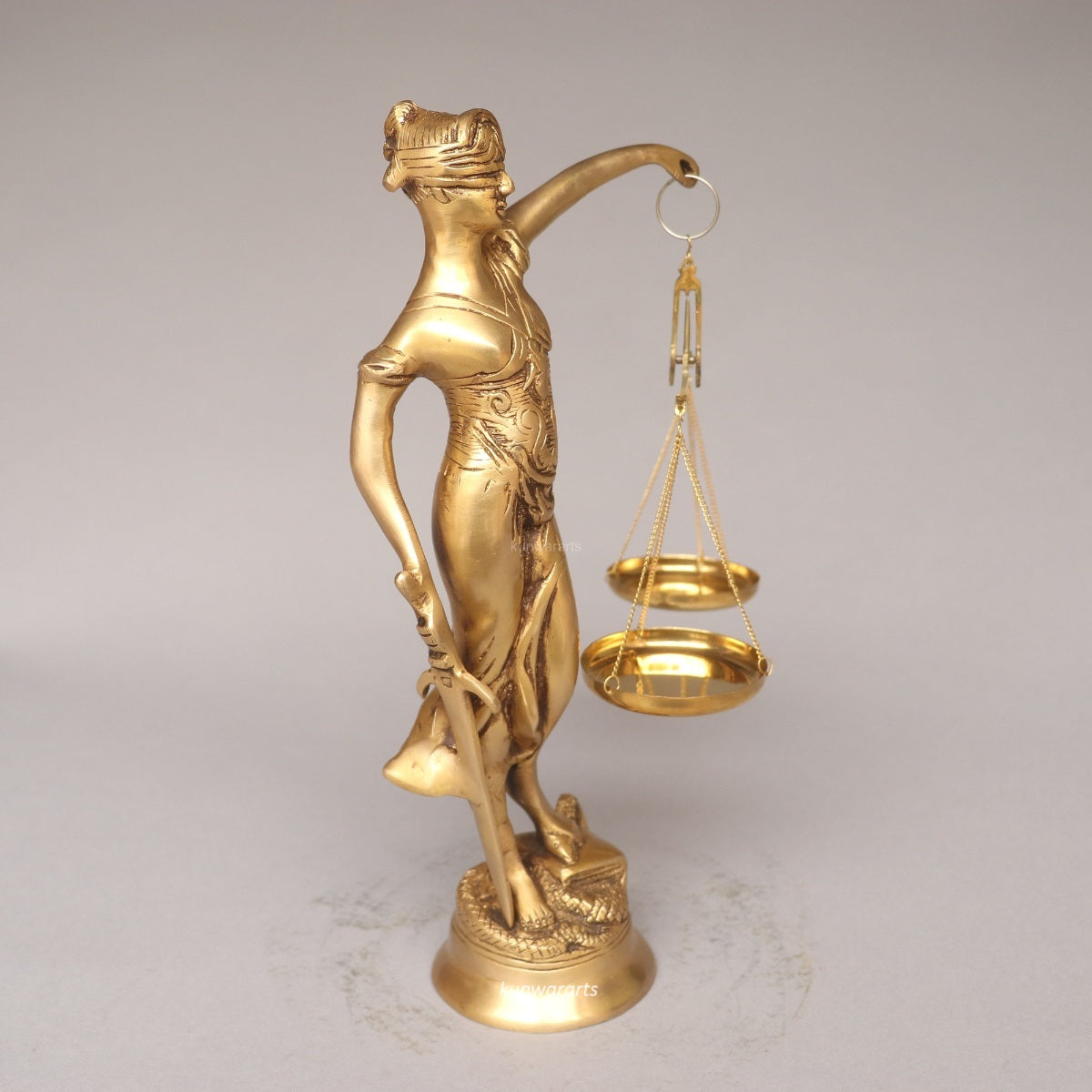 Brass Lady Justice