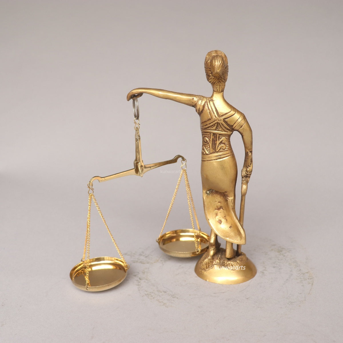 Brass Lady Justice