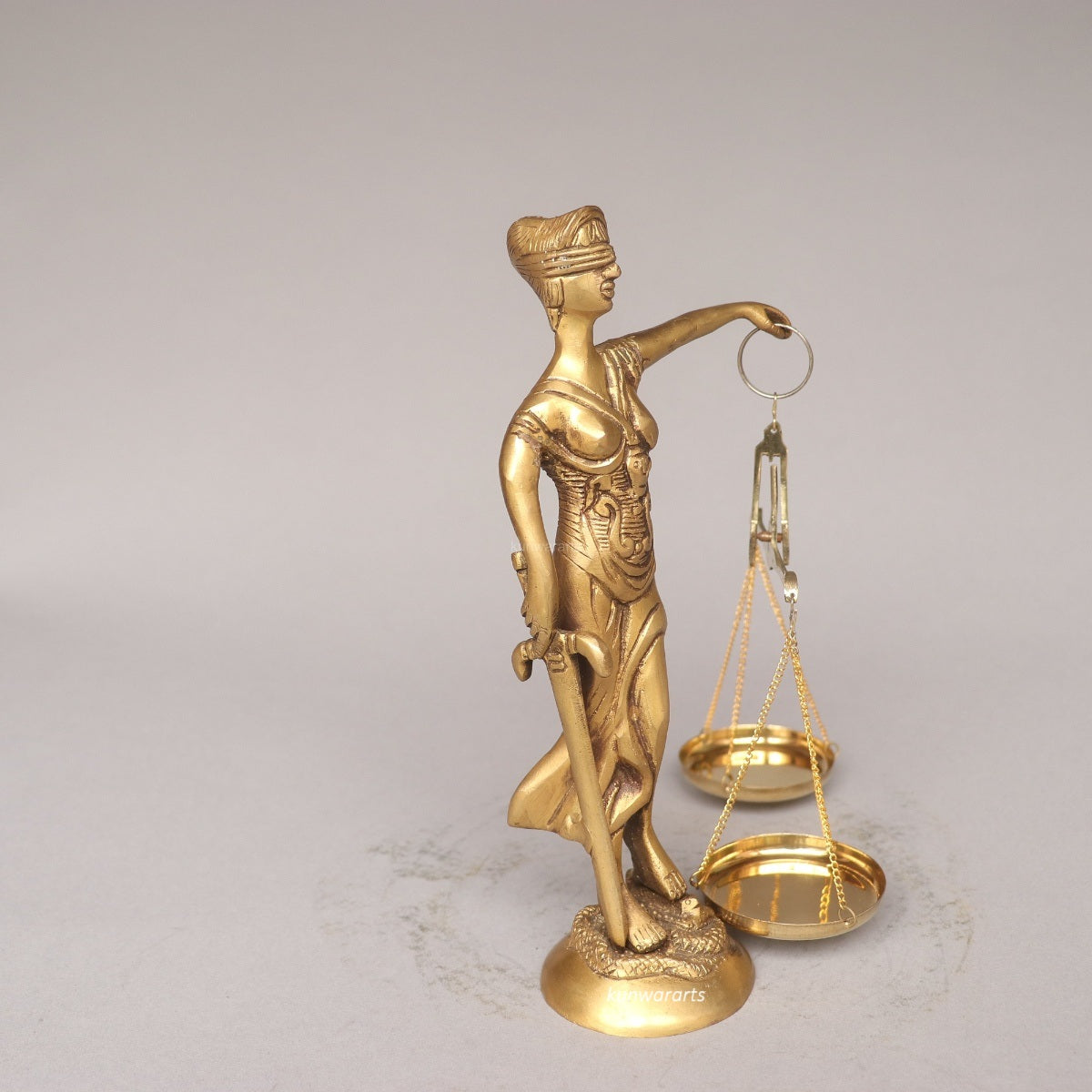 Brass Lady Justice