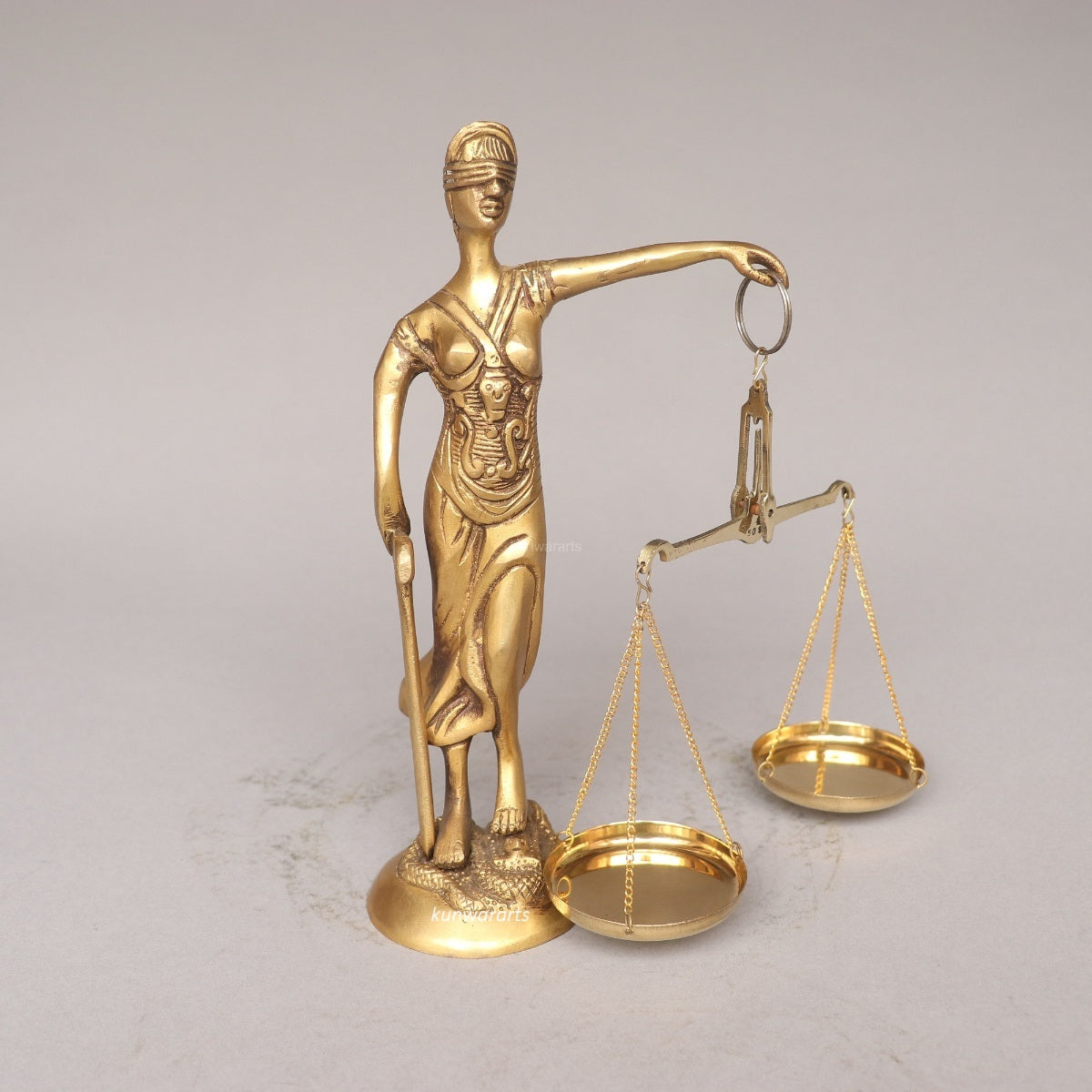 Brass Lady Justice