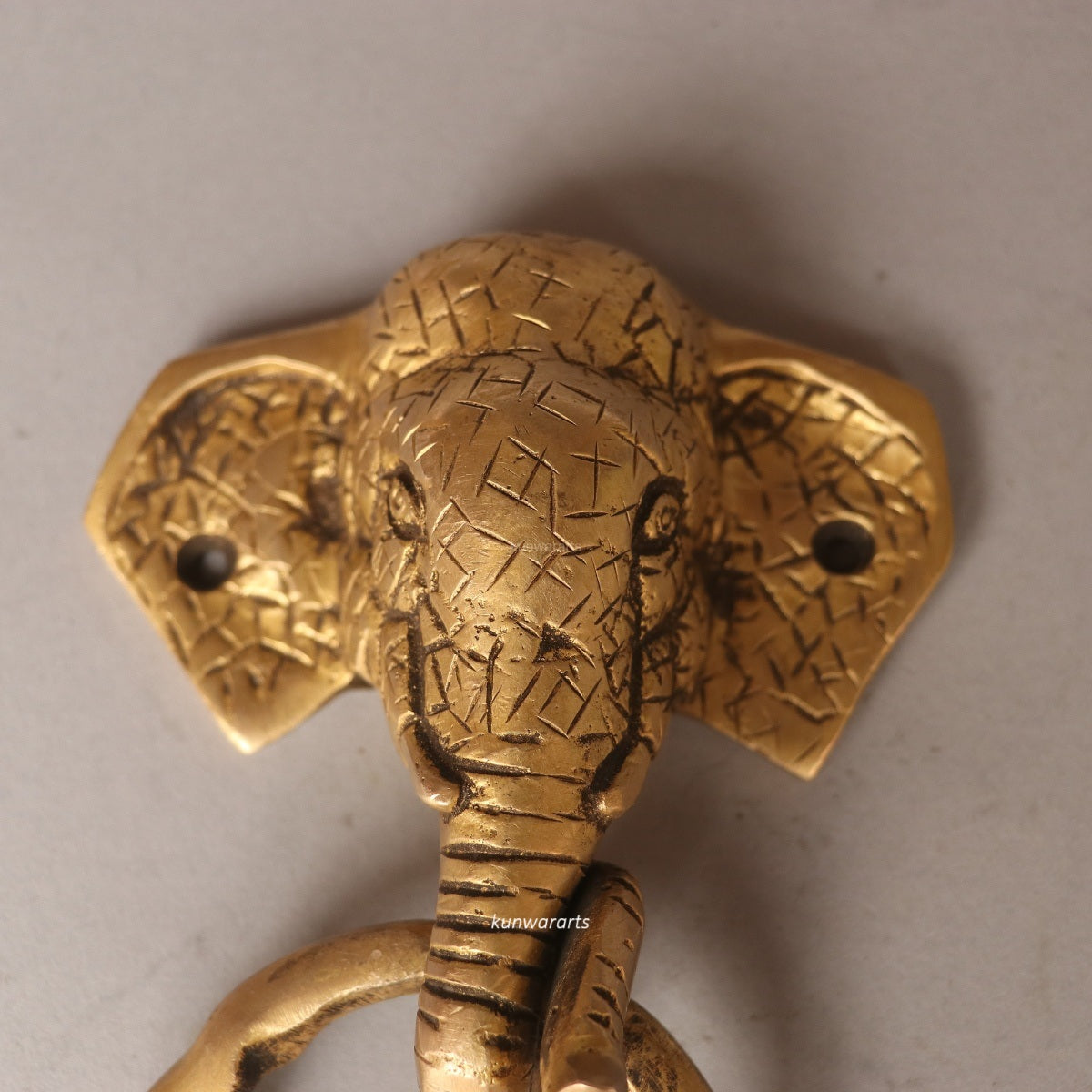 Brass Elephant Door Knocker
