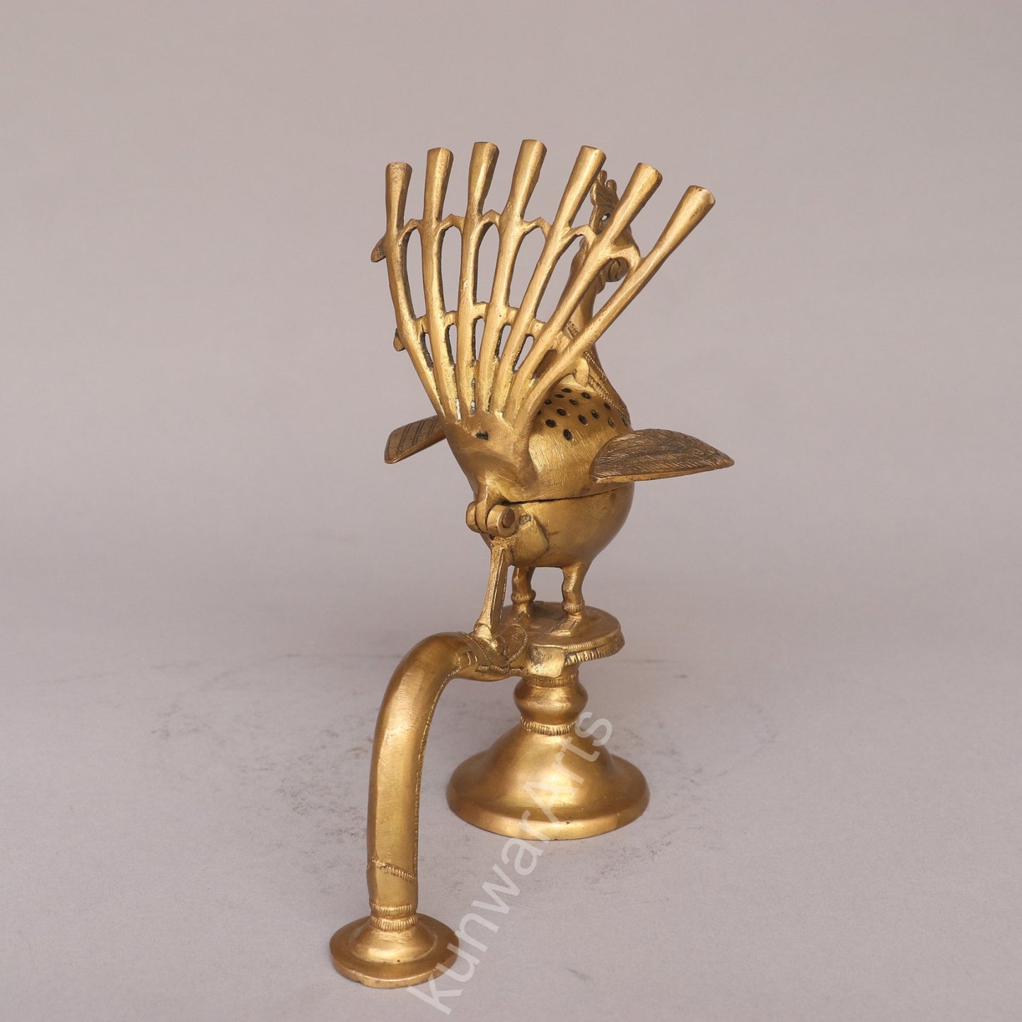 Peacock Incense Burner | Brass Agarbatti Stand