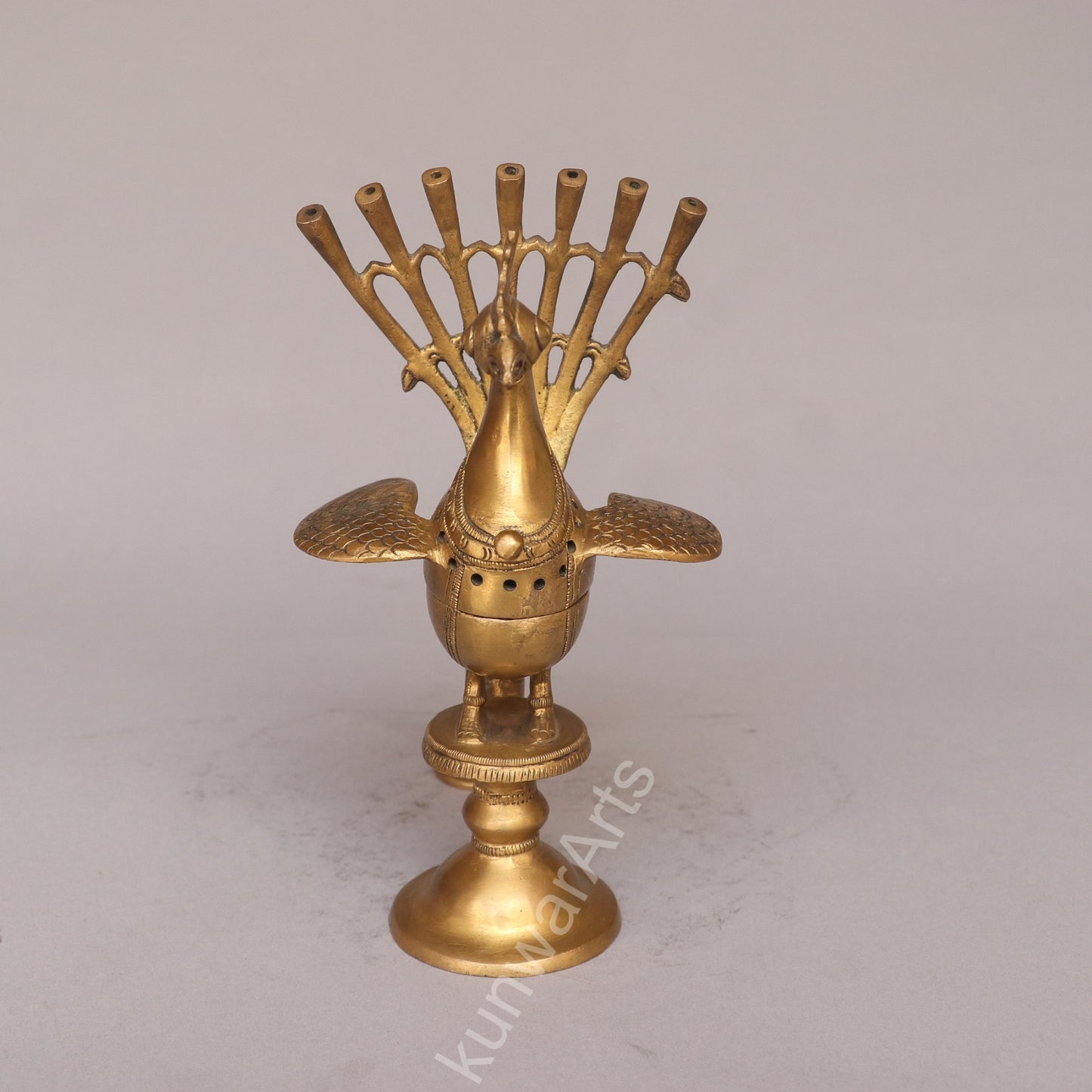 Peacock Incense Burner | Brass Agarbatti Stand