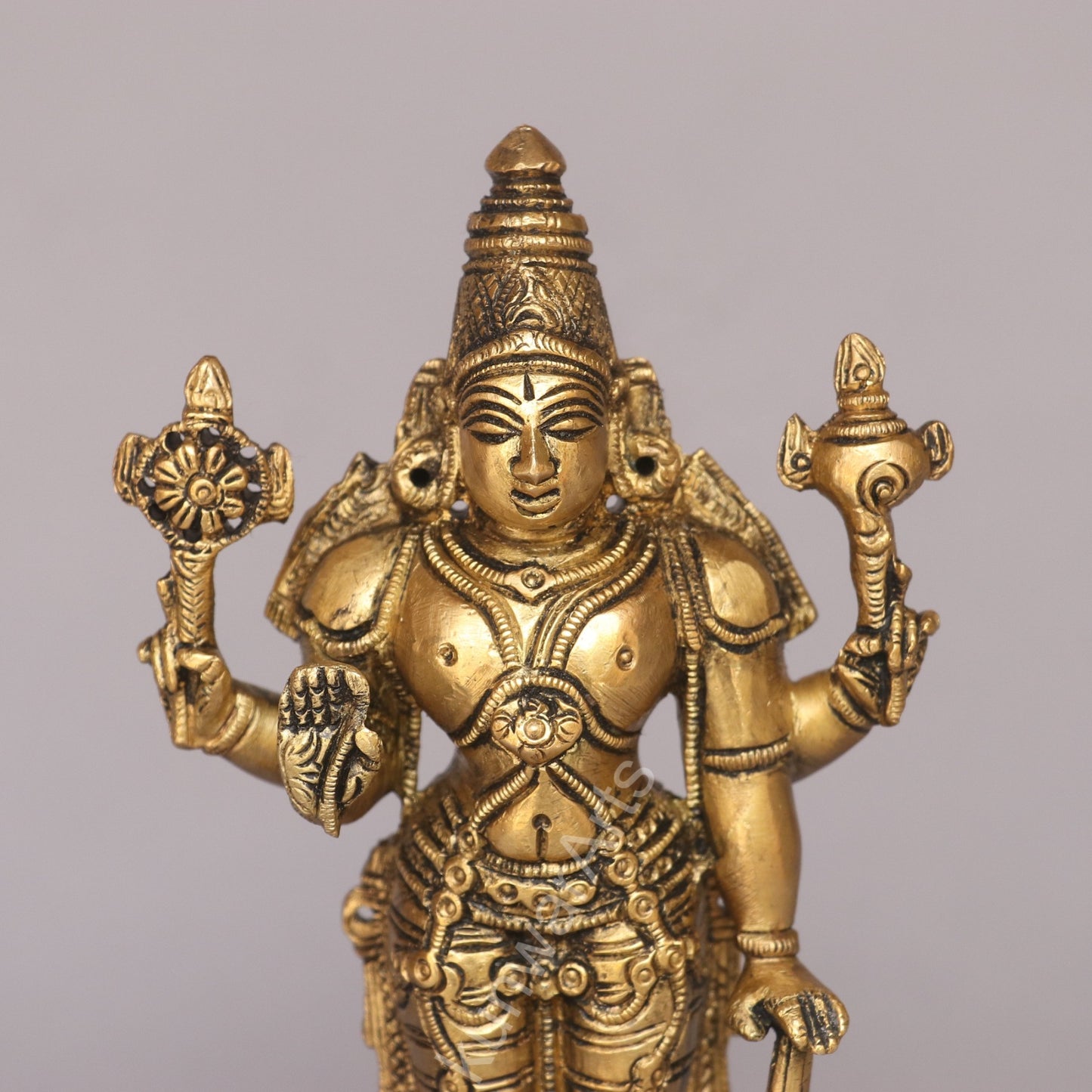 Brass Lord Vishnu Idol