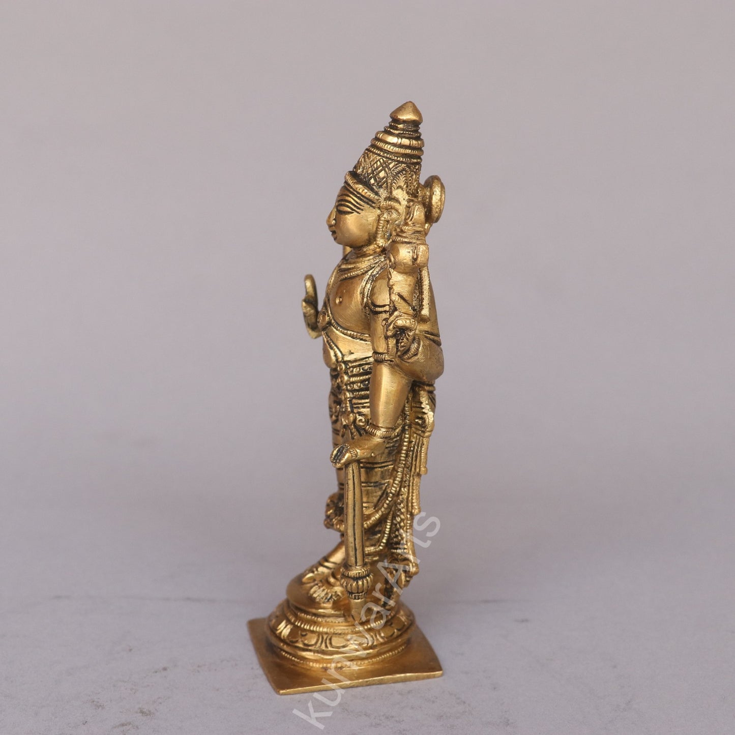 Brass Lord Vishnu Idol