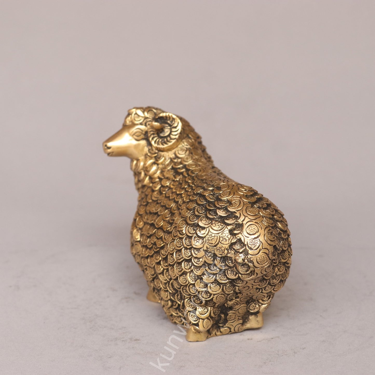 Brass Sheep Figurine