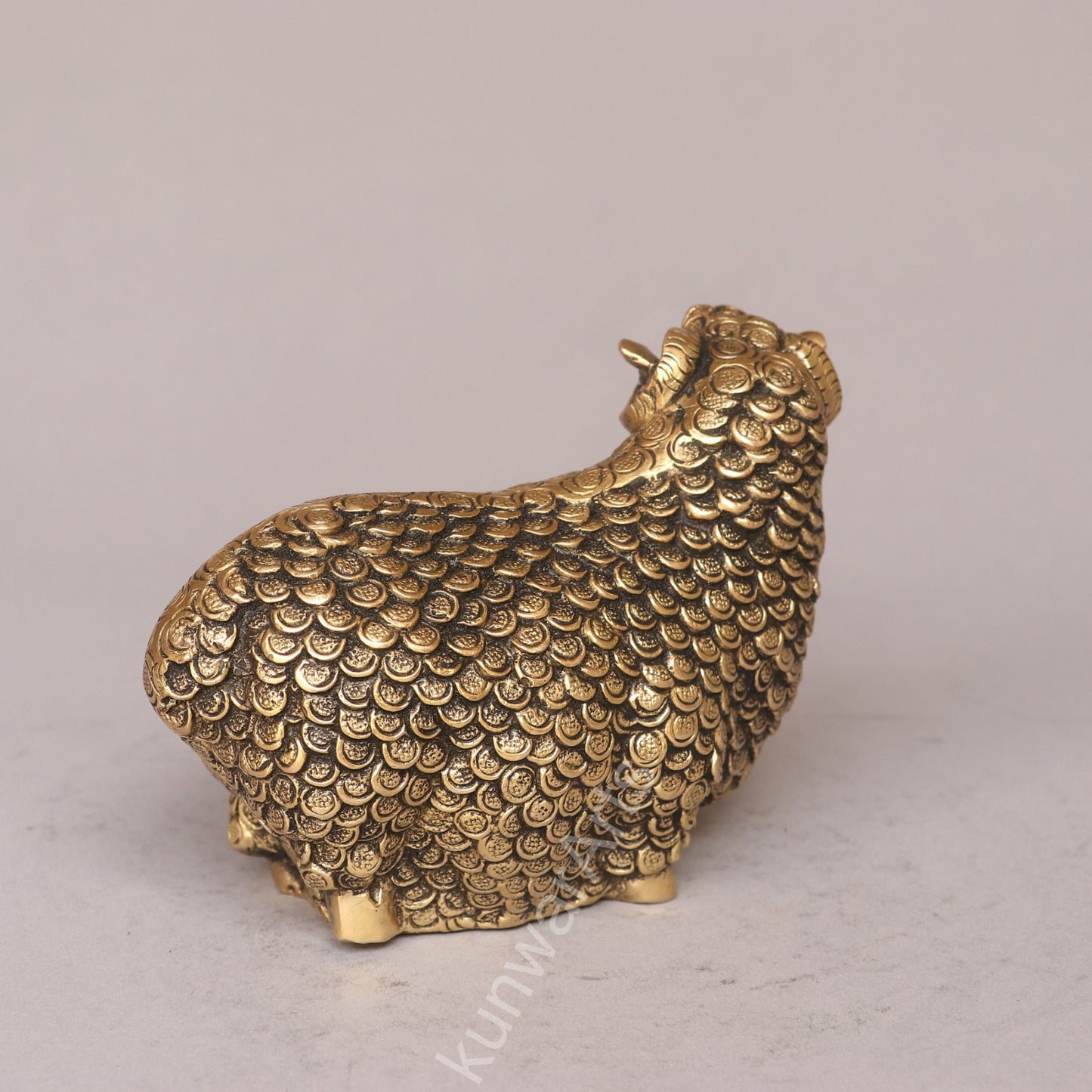 Brass Sheep Figurine