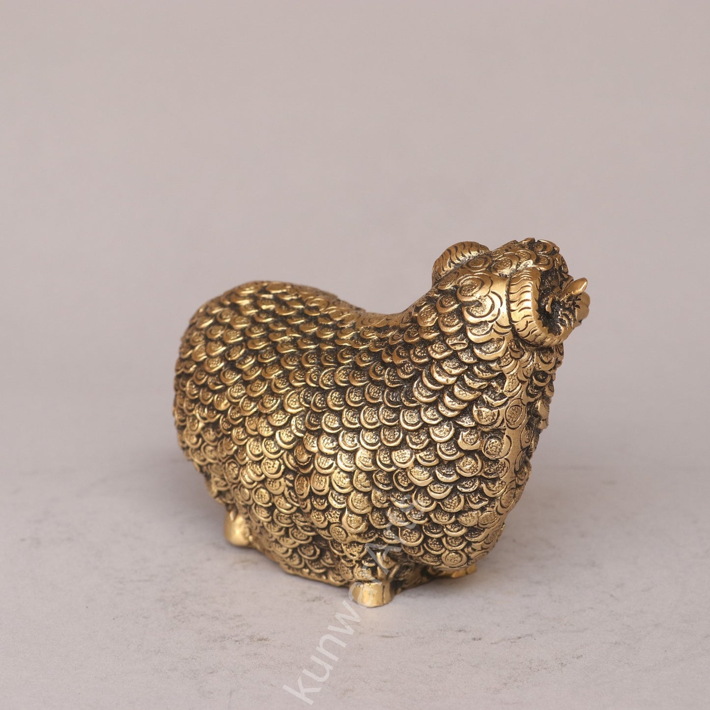 Brass Sheep Figurine