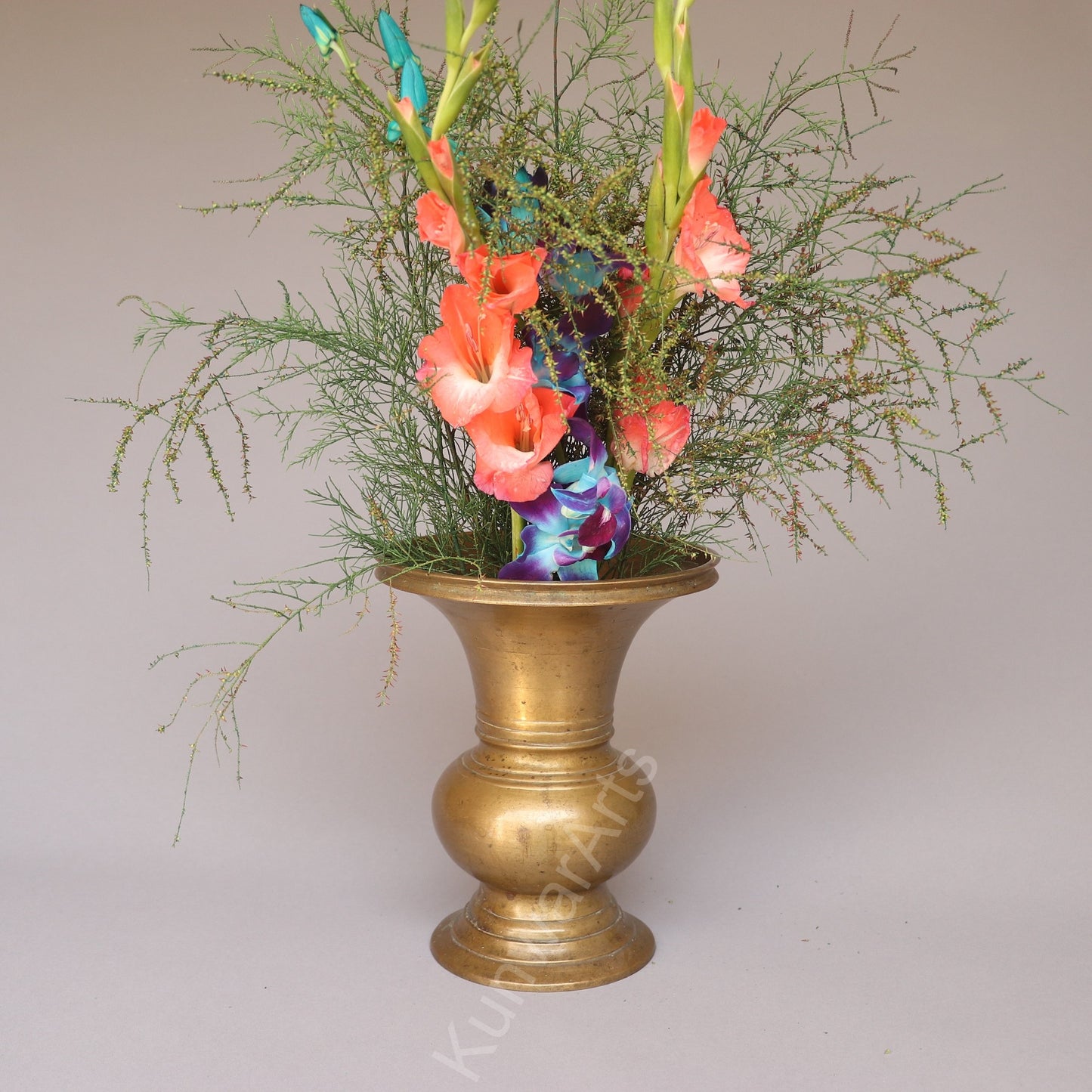 Brass Vintage Flower Vases