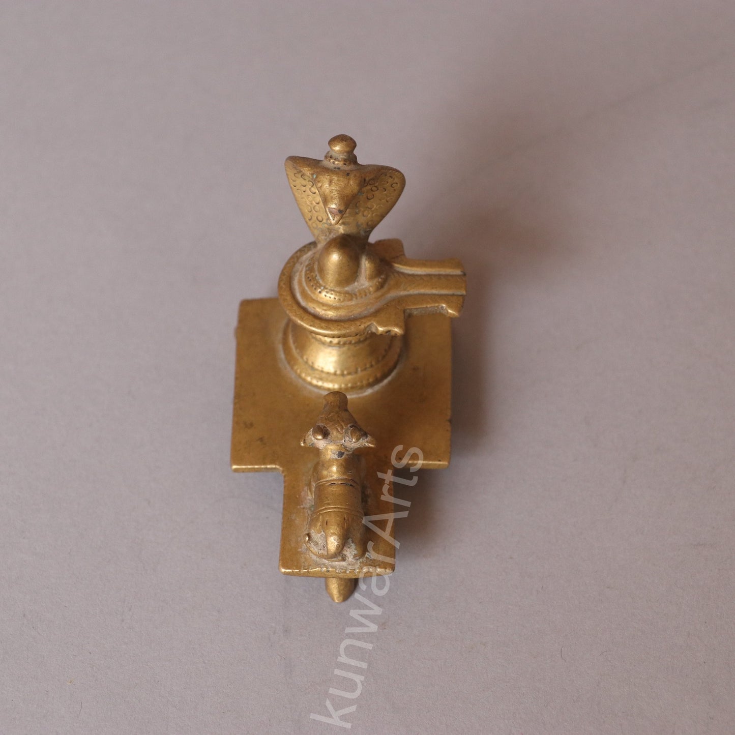 Brass Shiva Lingam and Nandi Idol