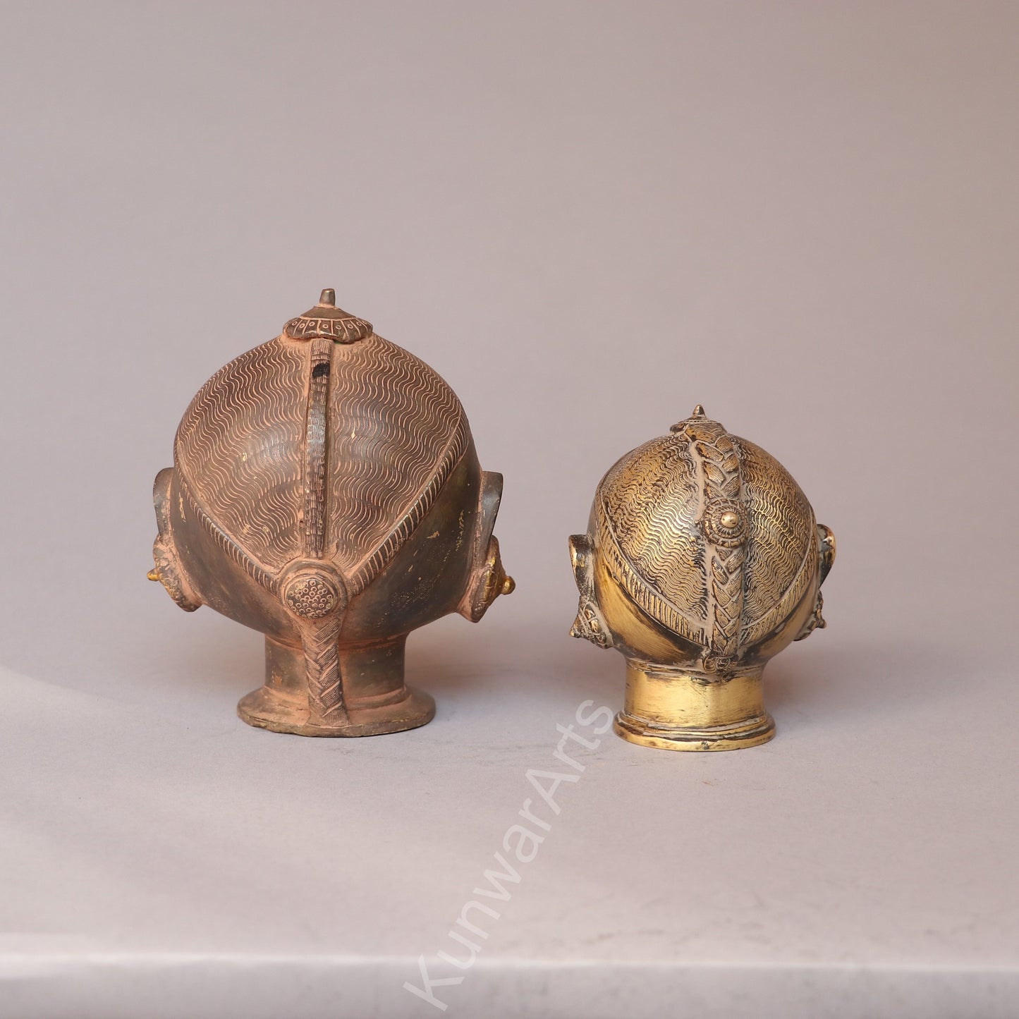 Brass Shiva Gauri Mukhlingam Decorative Head