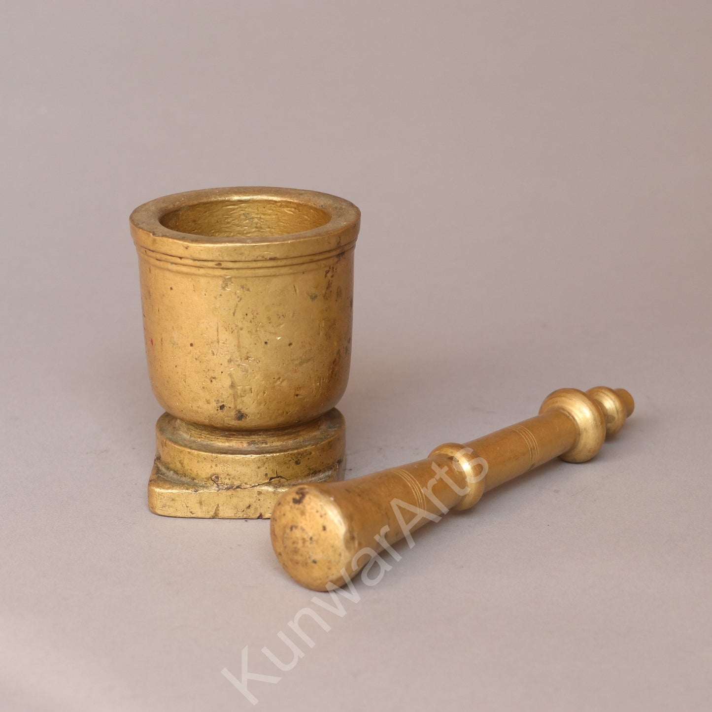 Traditional Brass Mortar & Pestle (Okhli-Musli)
