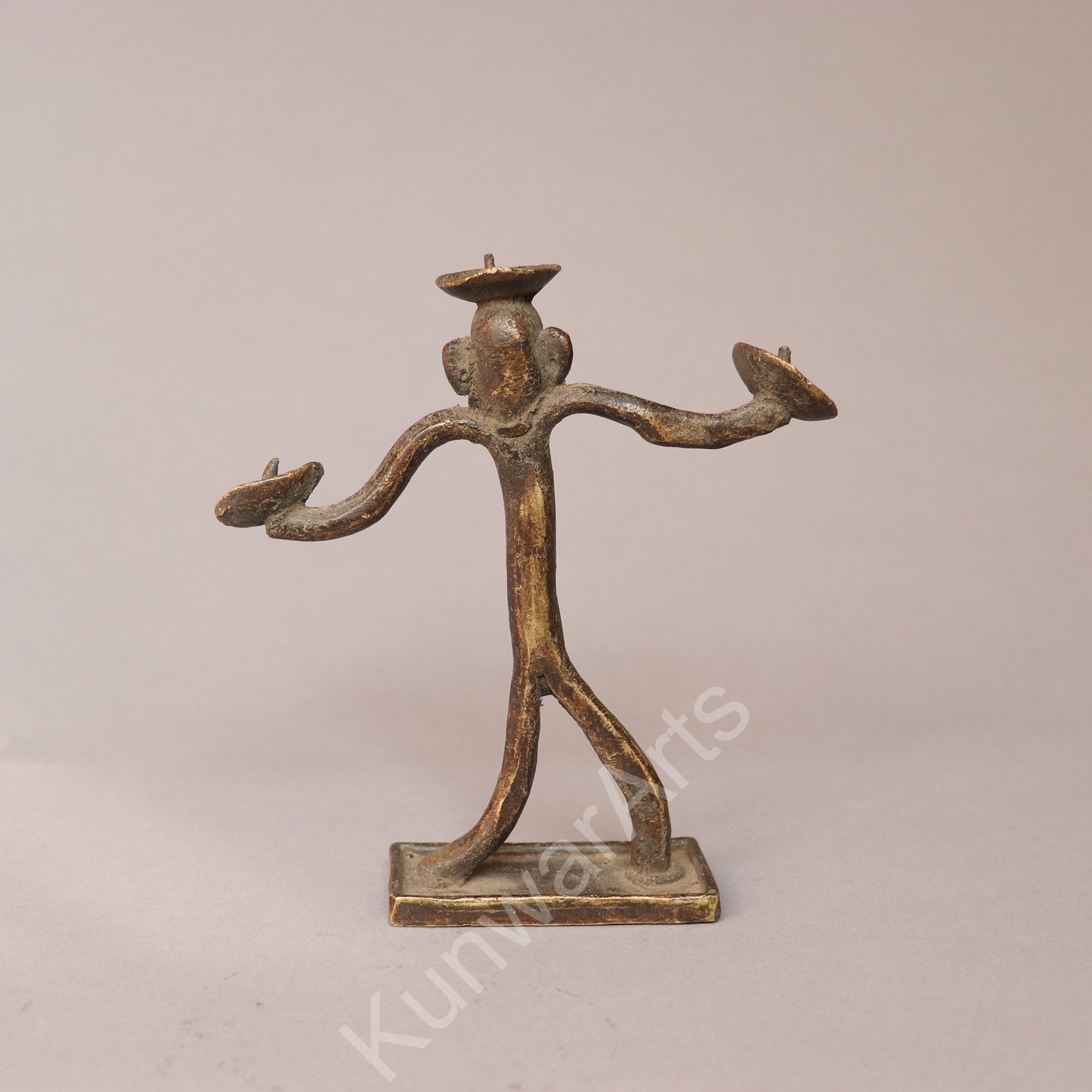 Brass Tribal Candle Stand