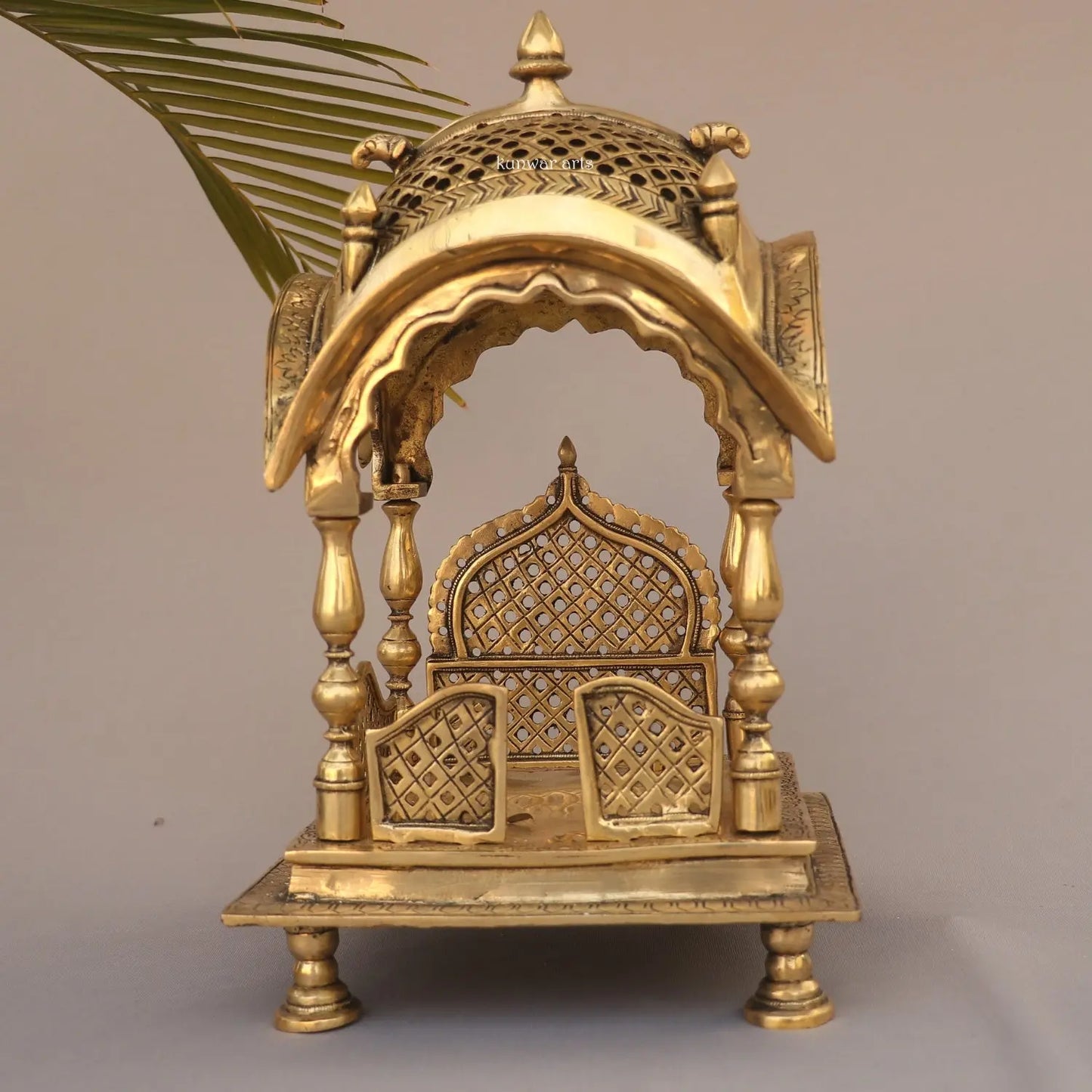 Brass Décor Puja Temple With Prabhavali kunwar arts