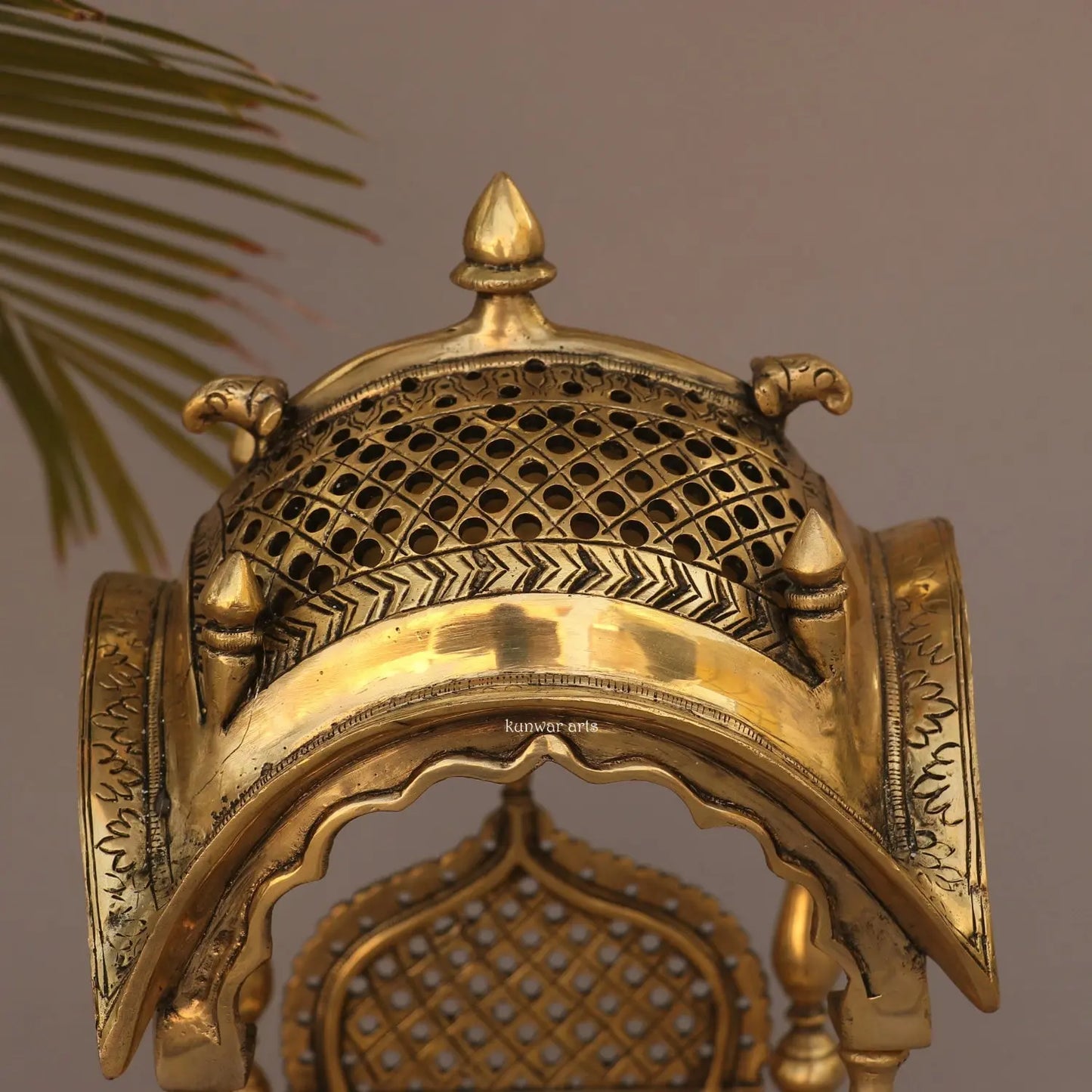 Brass Décor Puja Temple With Prabhavali kunwar arts