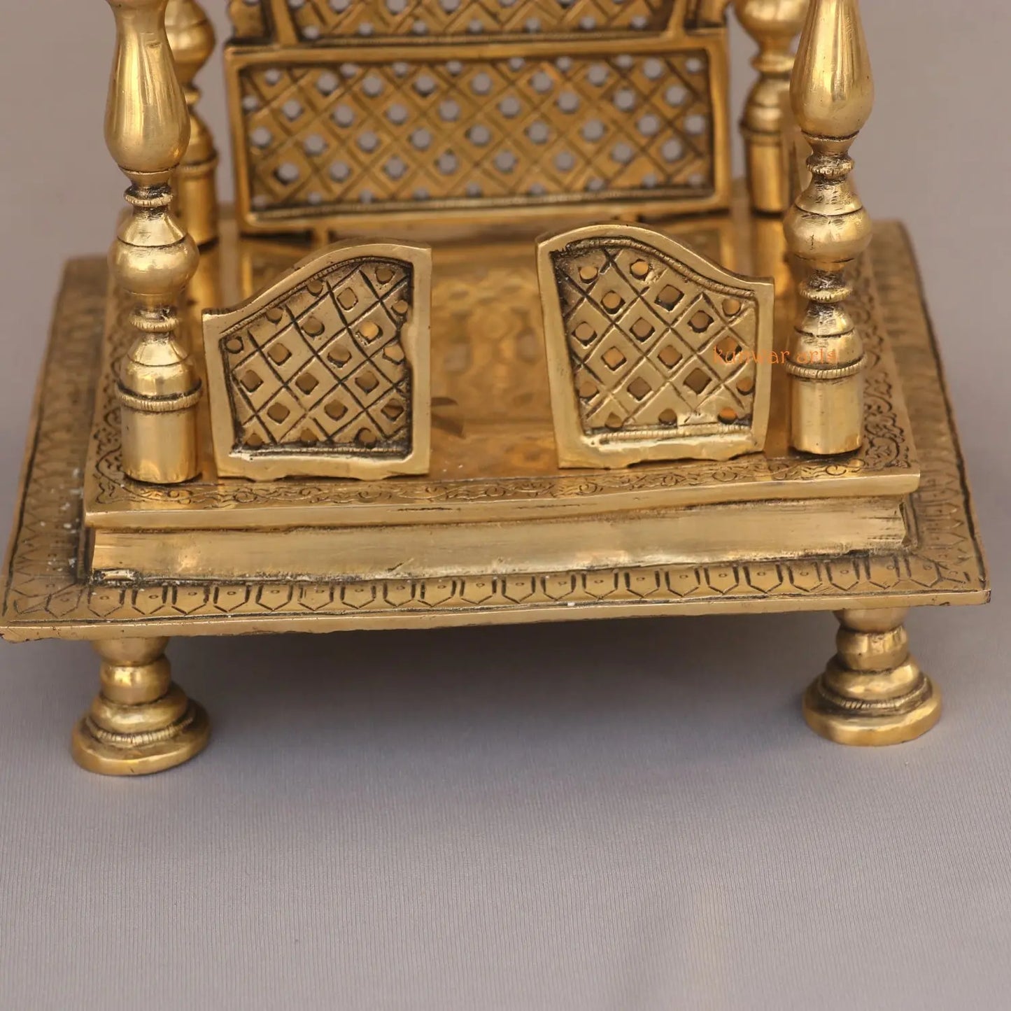 Brass Décor Puja Temple With Prabhavali kunwar arts