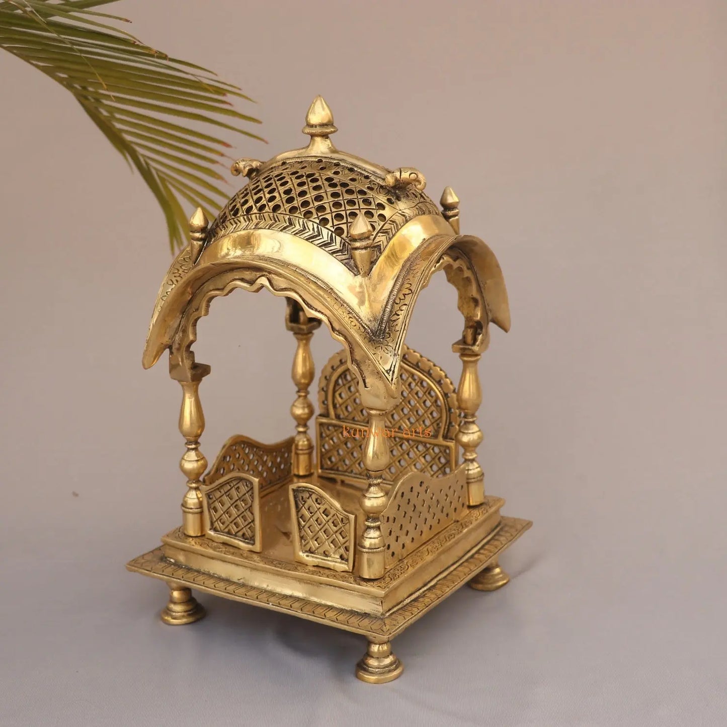 Brass Décor Puja Temple With Prabhavali kunwar arts