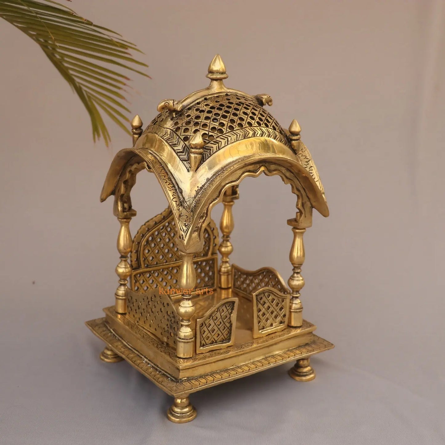 Brass Décor Puja Temple With Prabhavali kunwar arts