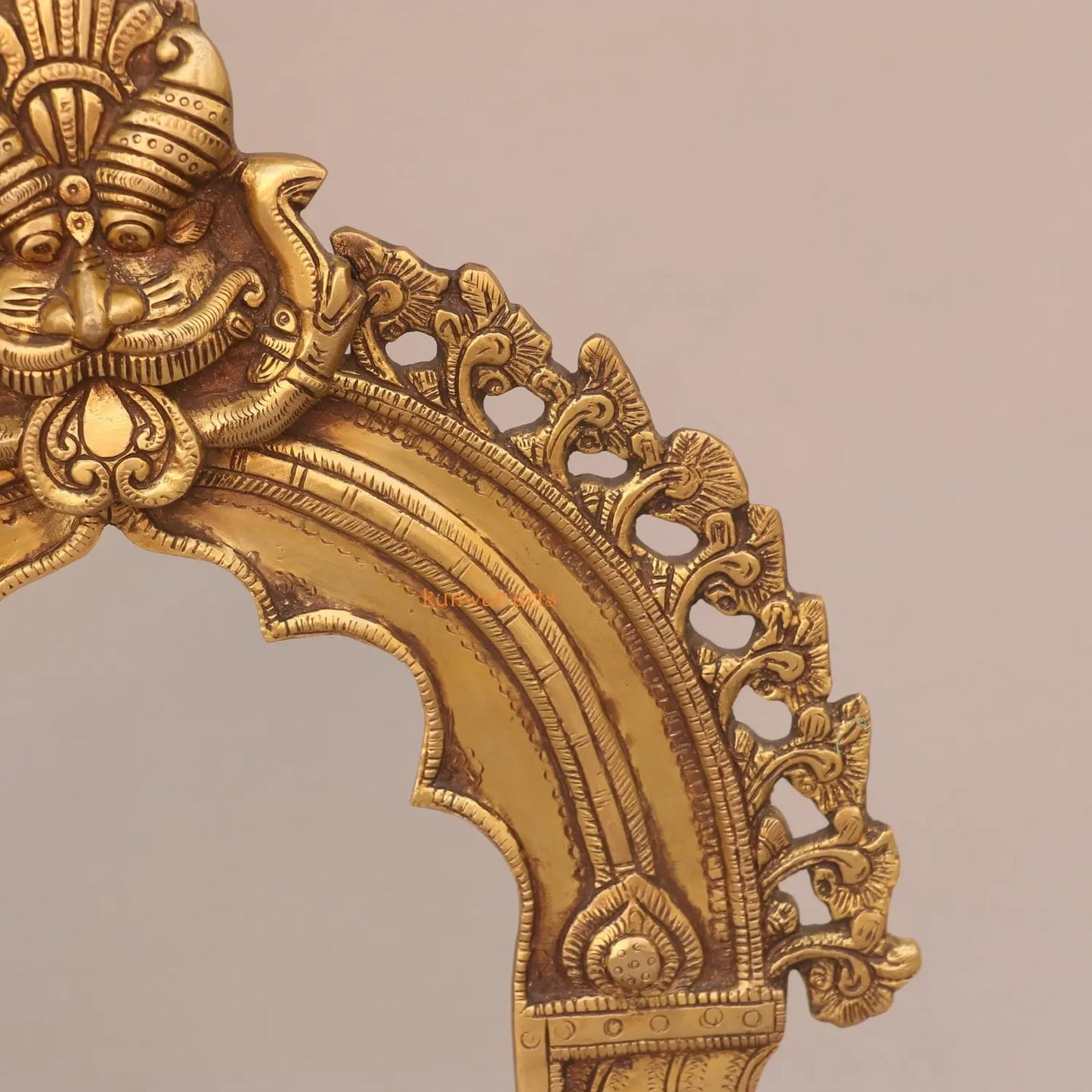 Brass Decor Puja Temple With Prabhavali Small kunwar arts