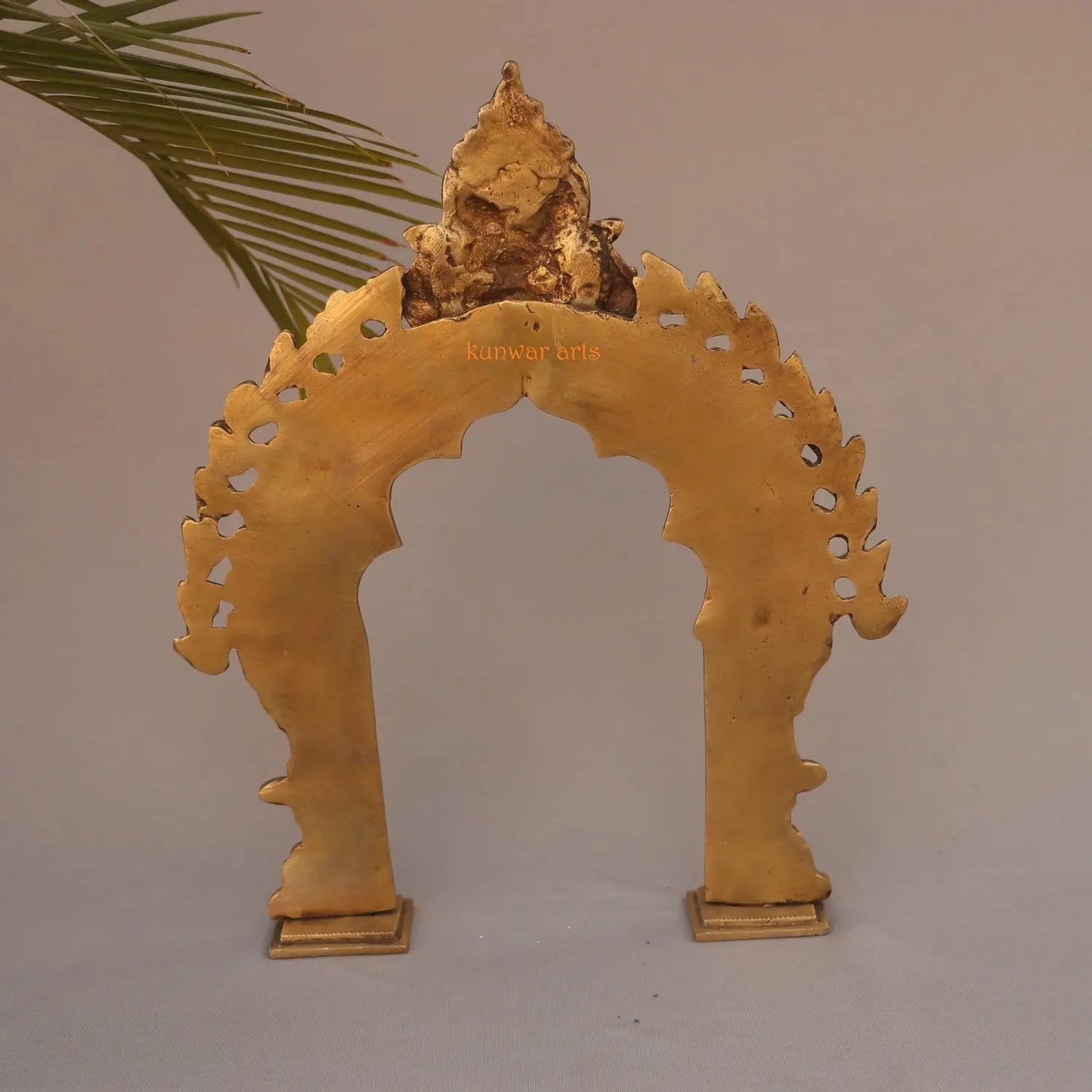 Brass Decor Puja Temple With Prabhavali Small kunwar arts
